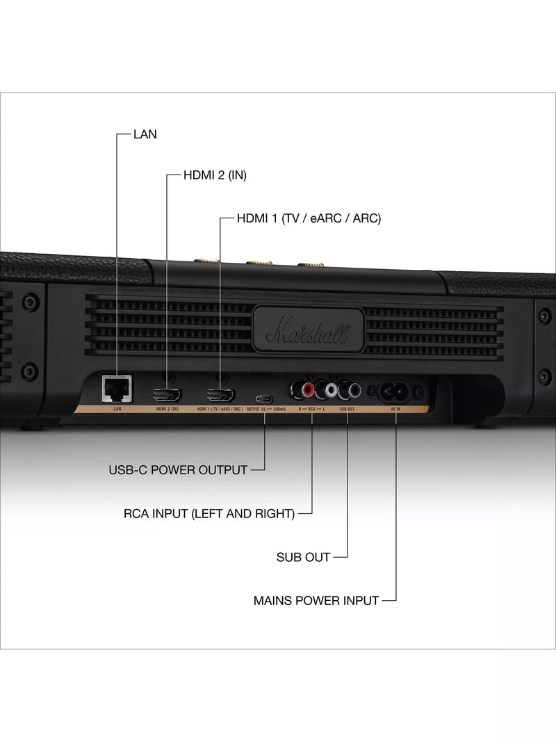 Marshall Heston 120 soundbar black - British product