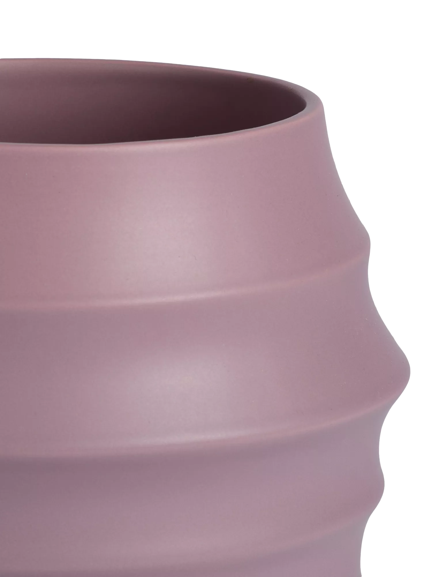 The Conran Shop beehive earthenware vase mauve 22cm - British product