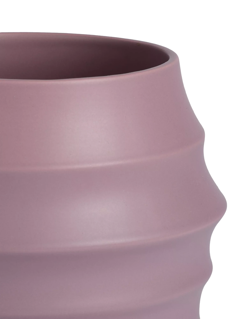 The Conran Shop beehive earthenware vase mauve 22cm - British product