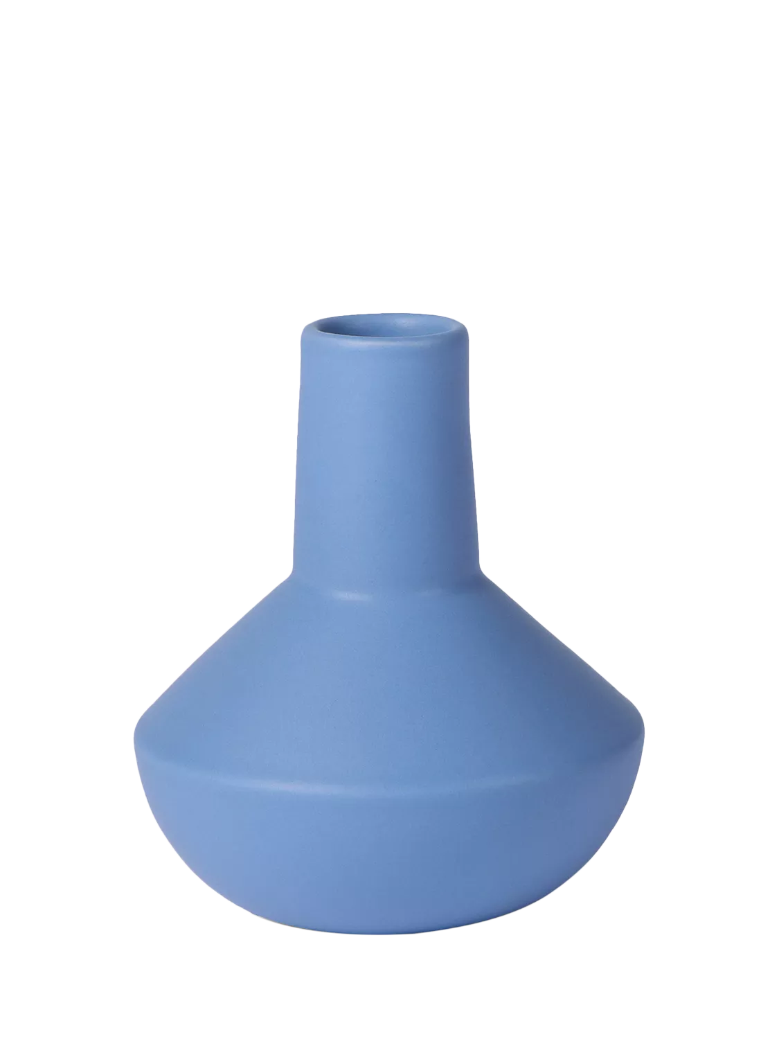 Conran Shop sphere bottle vase blue 14.5cm, imported from the UK