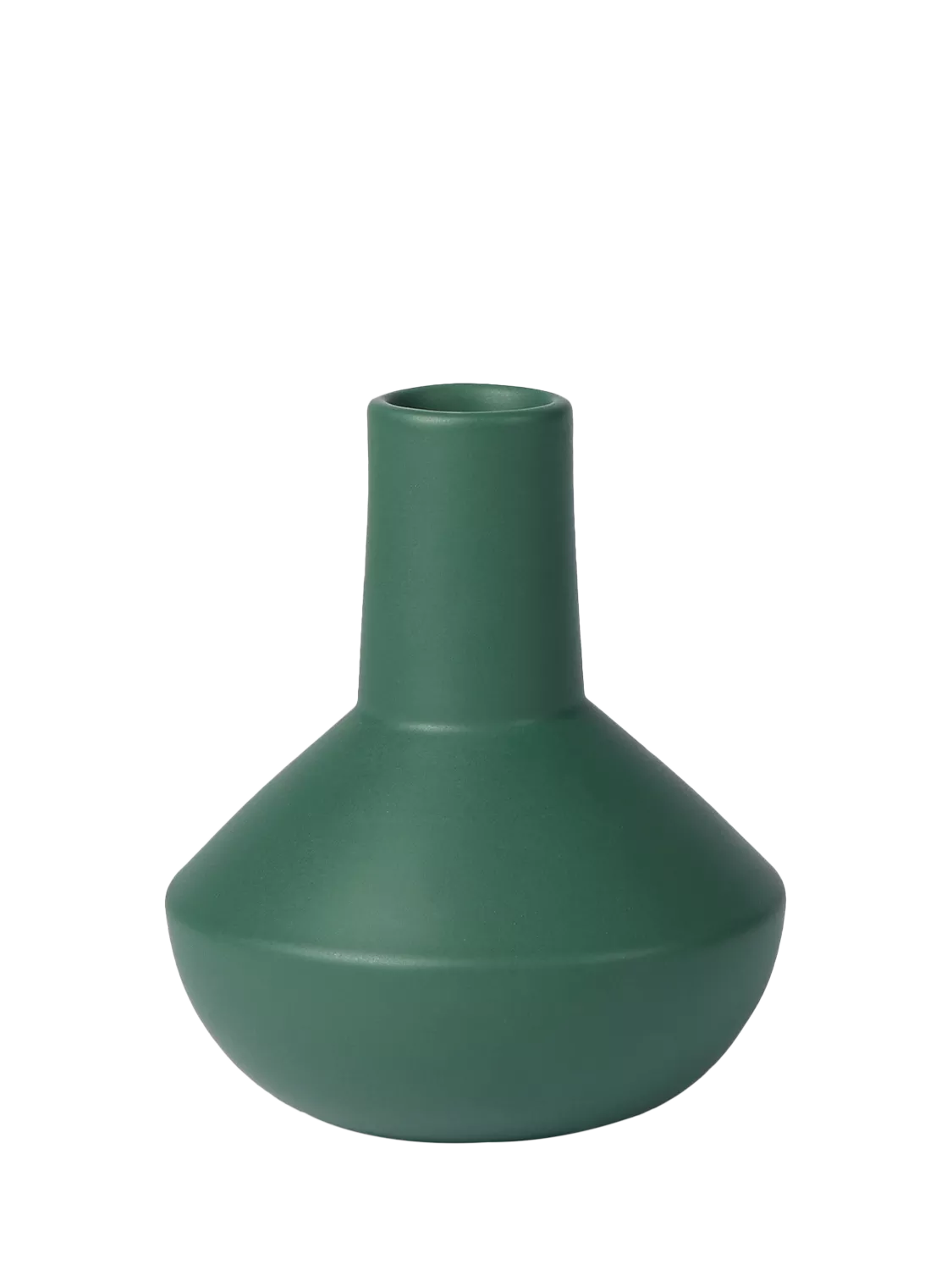 The Conran Shop sphere bottle earthenware vase green 18.5cm (British brand)