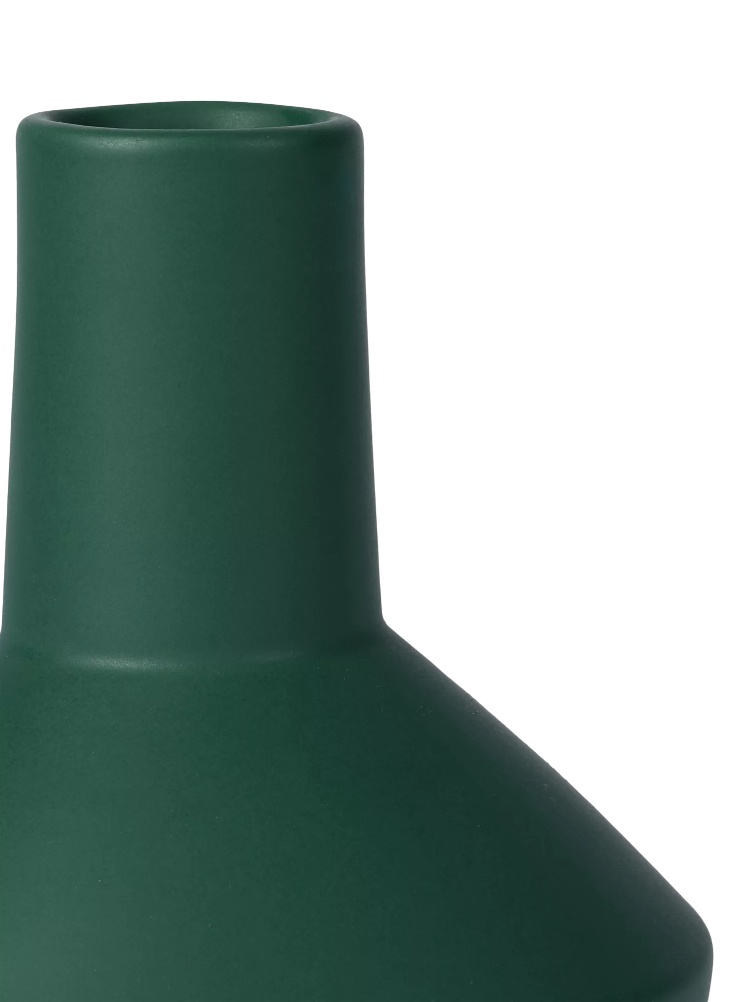 The Conran Shop sphere bottle earthenware vase green 18.5cm (British brand)
