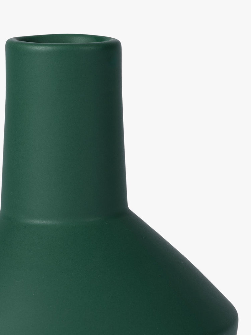 The Conran Shop sphere bottle earthenware vase green 18.5cm (British brand)
