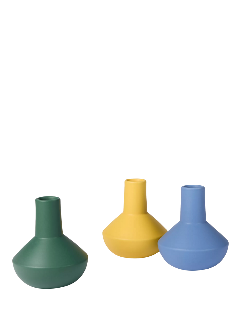 The Conran Shop sphere bottle earthenware vase green 18.5cm (British brand)