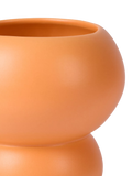 The Conran Shop orange stacked spheres earthenware vase H18.5cm, UK version