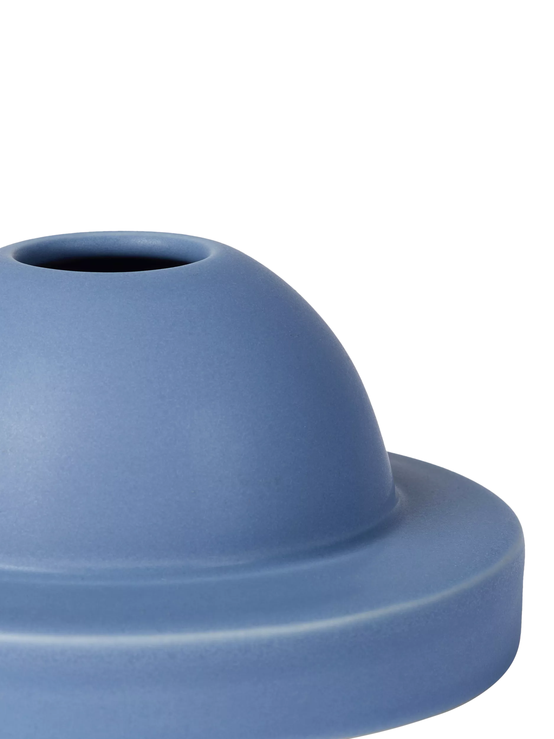 The Conran Shop Sunset Blue earthenware vase H6.5cm - British product