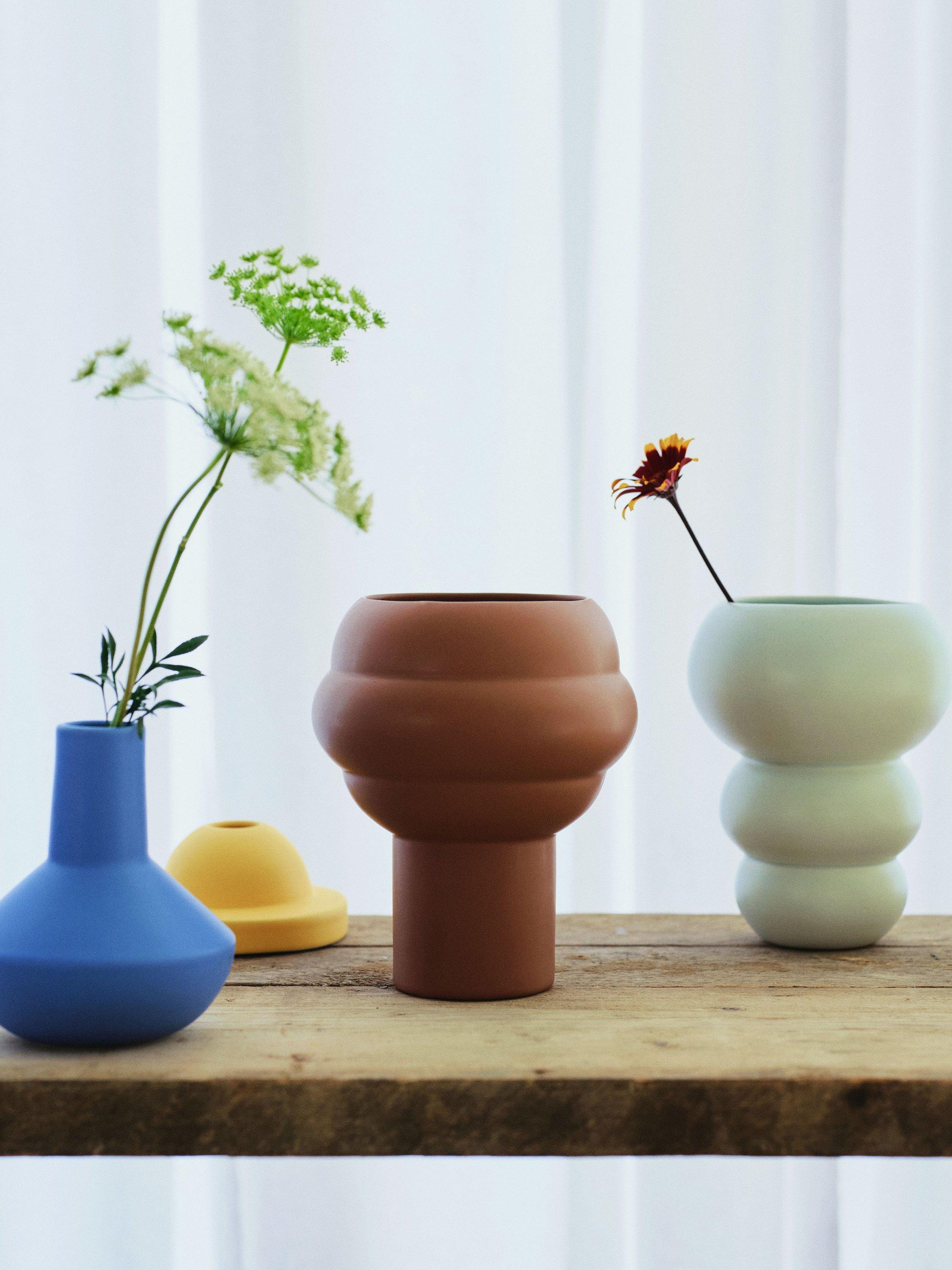 Conran Shop Tree Earthenware Vase Cocoa 19.5cm (British brand)
