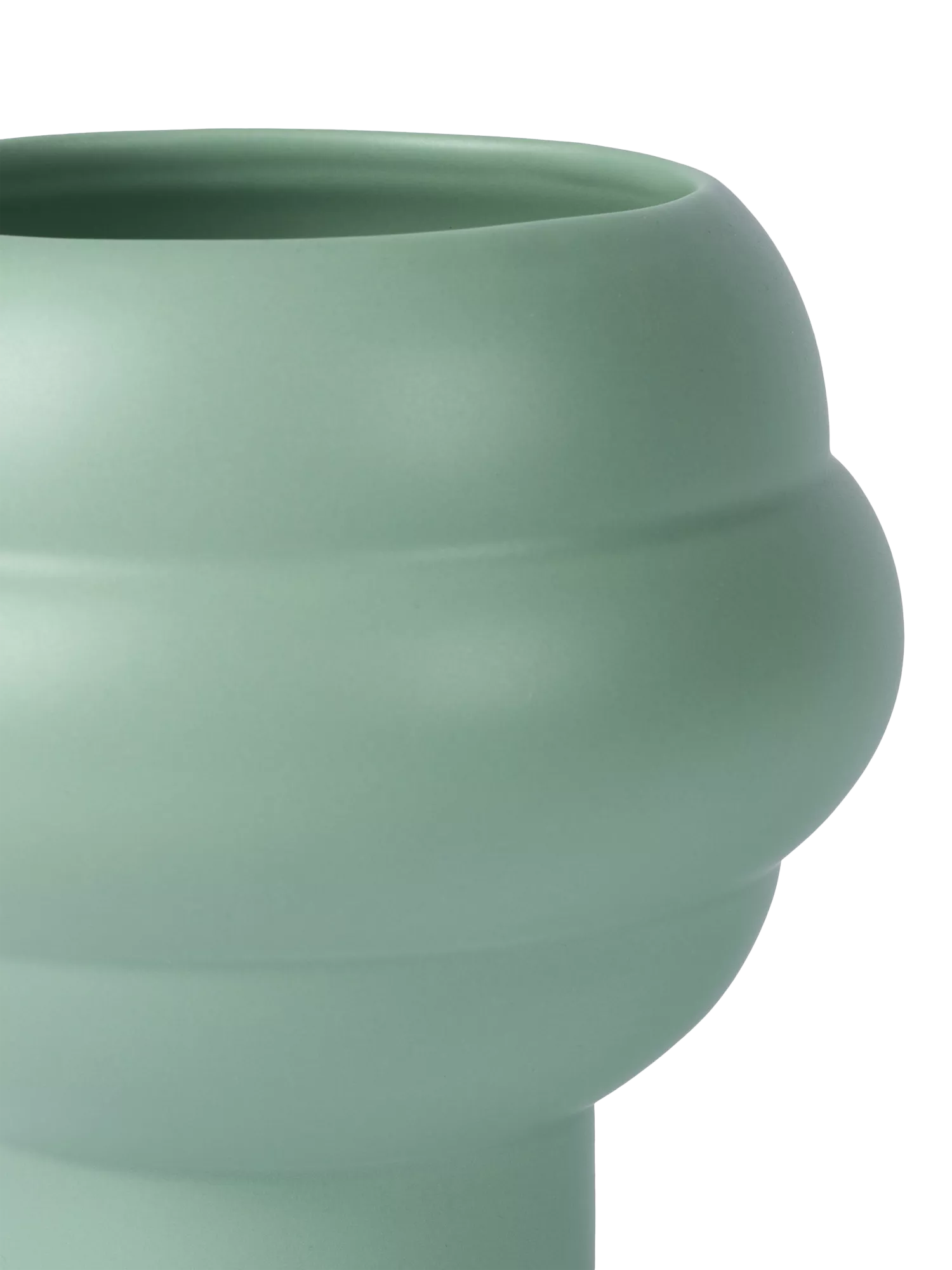The Conran Shop tree earthenware vase H19.5cm sage green, imported from the UK