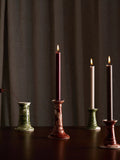 The Conran Shop Wardour candlestick burgundy earthenware, UK version