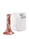The Conran Shop Wardour candlestick burgundy earthenware, UK version
