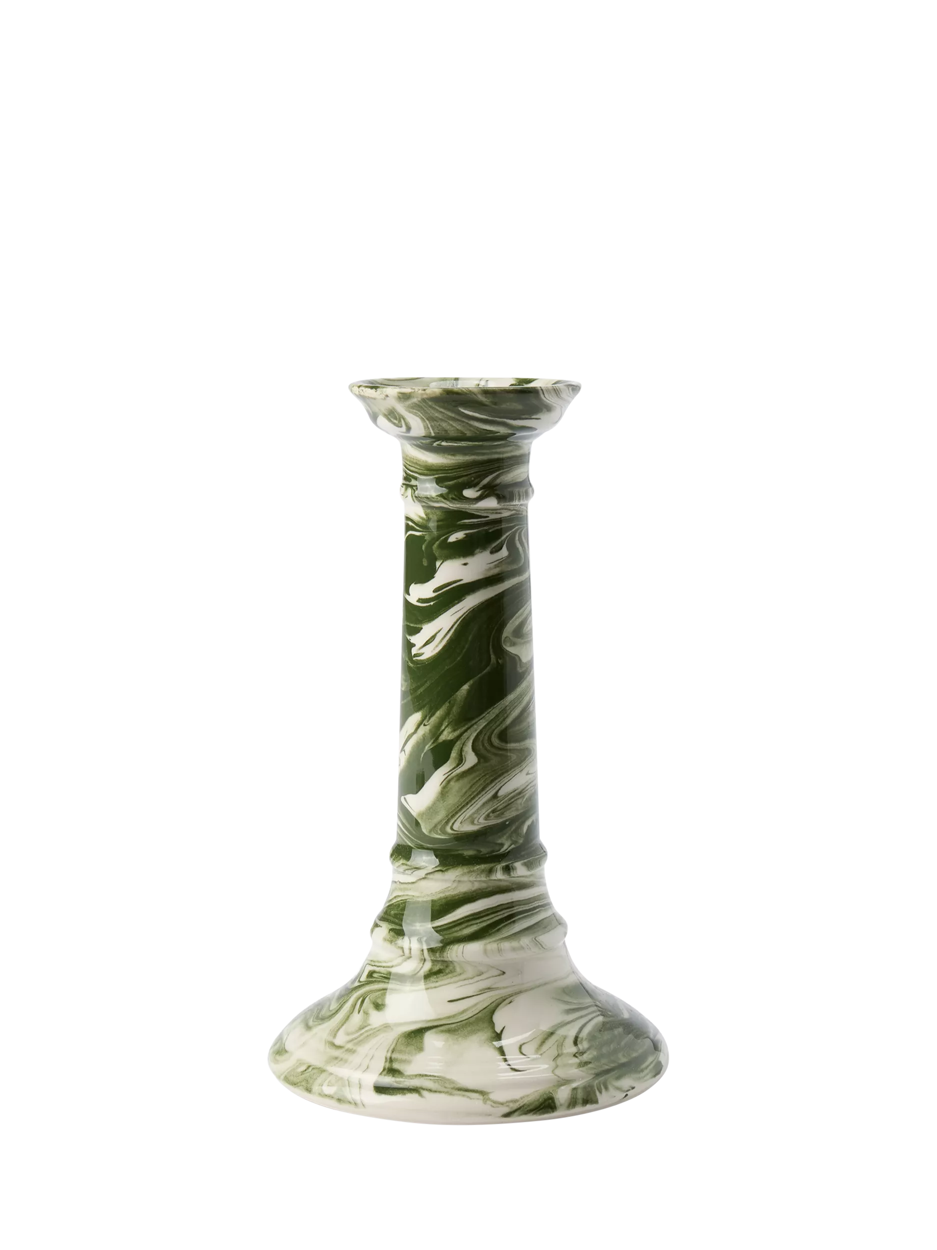 The Conran Shop Wardour earthenware candlestick green, UK version