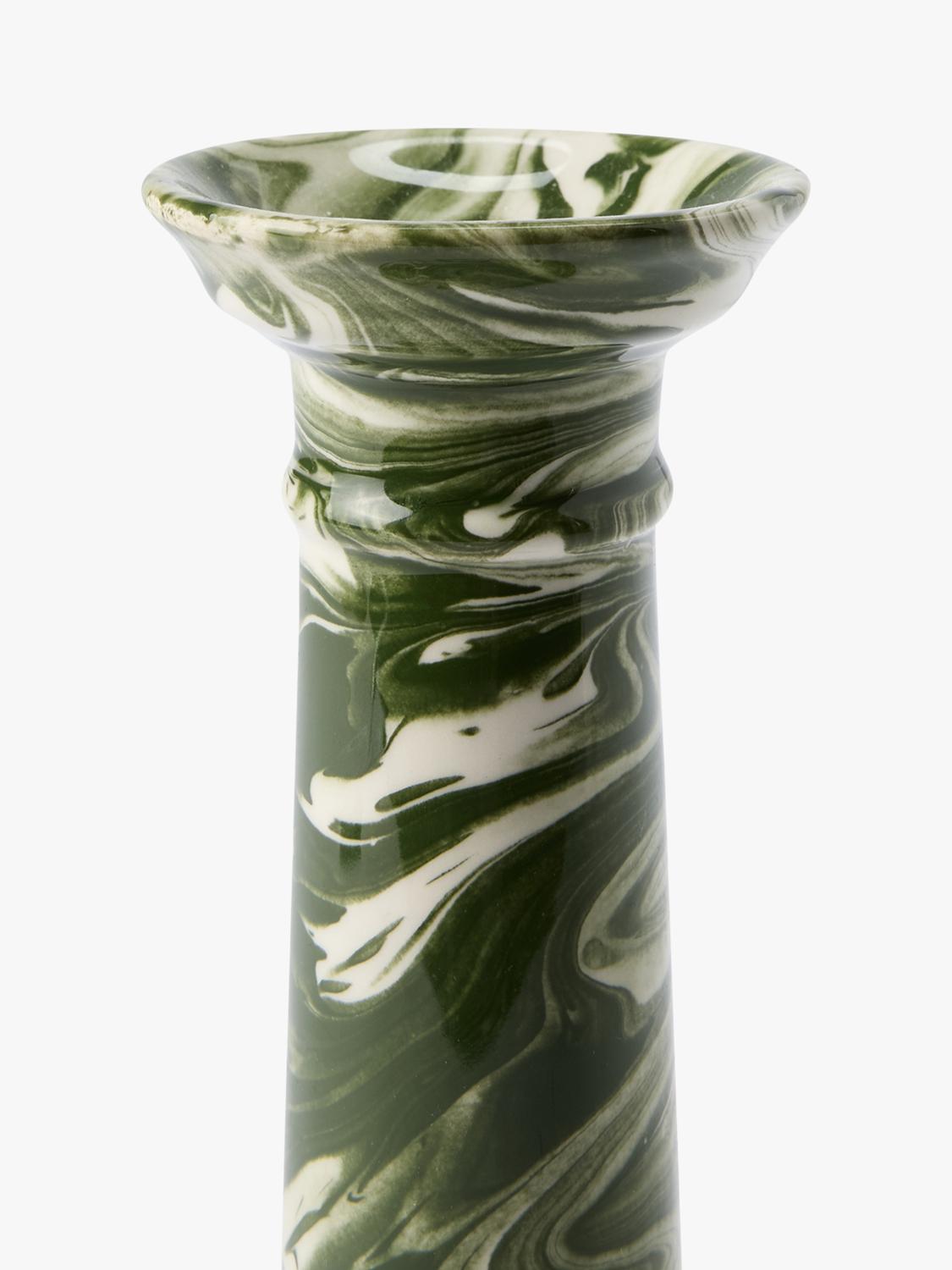 The Conran Shop Wardour earthenware candlestick green, UK version