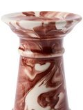 The Conran Shop earthenware candlestick burgundy (British brand)