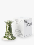 The Conran Shop green earthenware candlestick H11cm - British brand