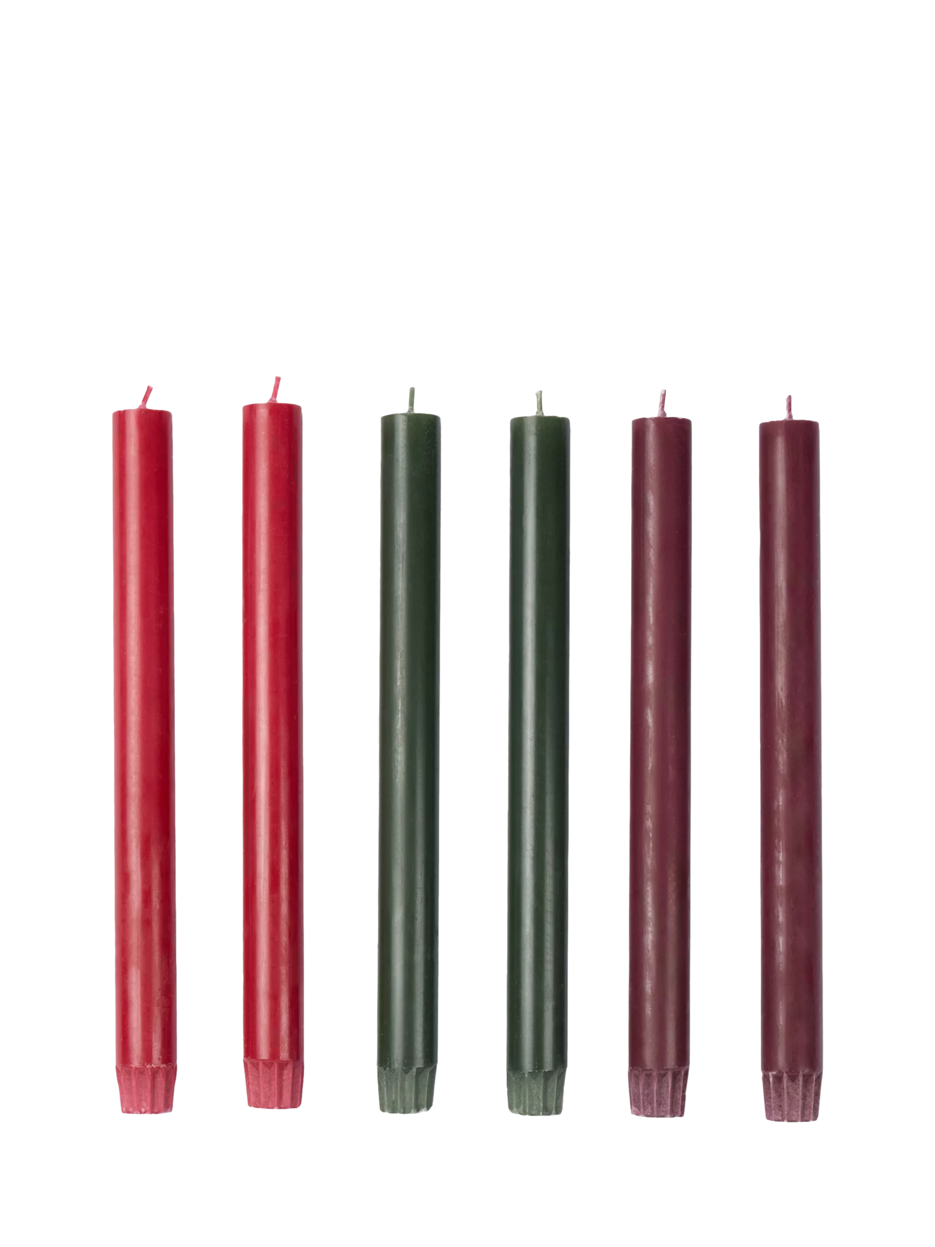 The Conran Shop candles pack of 6 25cm bolds, imported from the UK