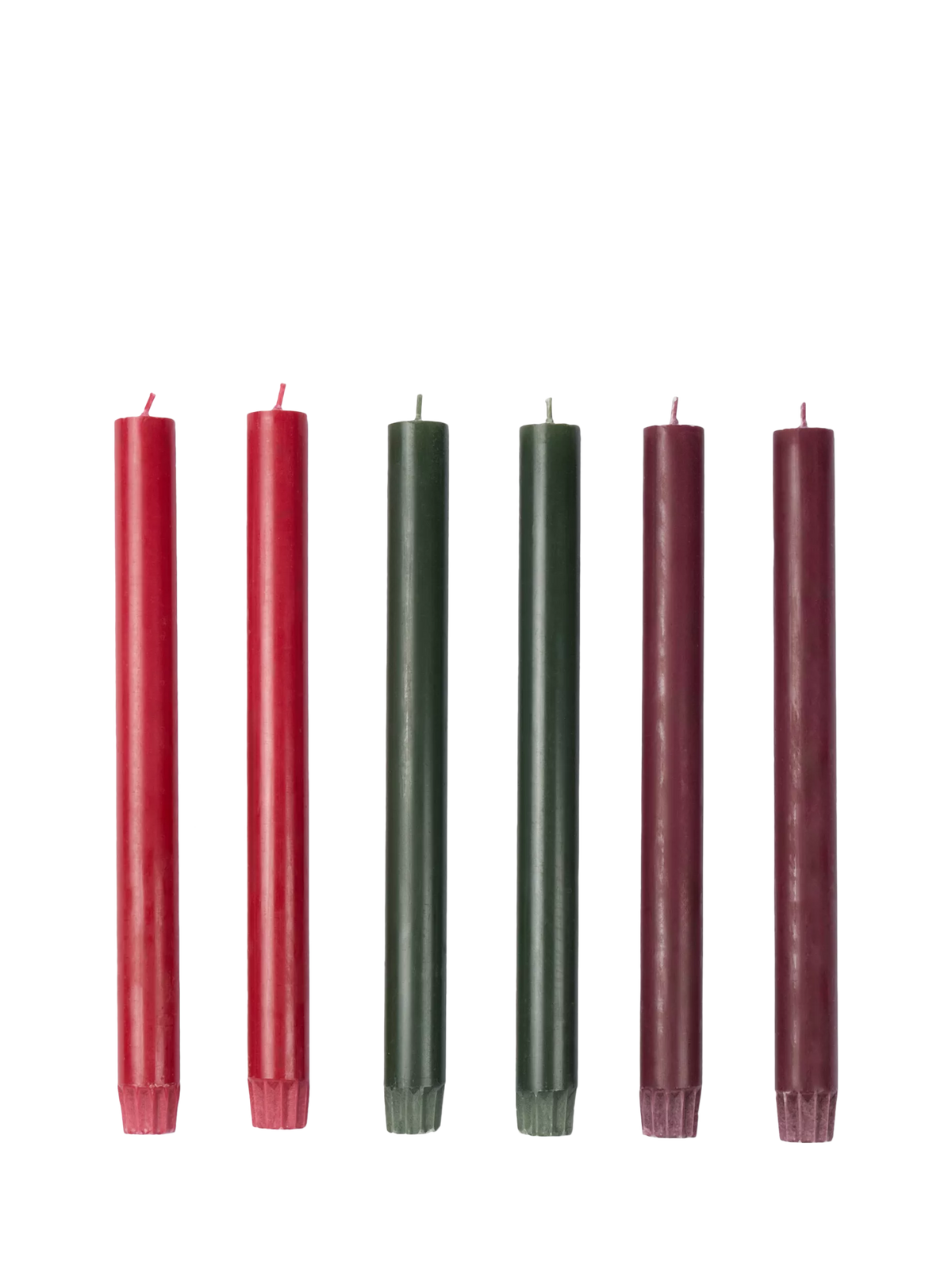 The Conran Shop candles pack of 6 25cm bolds, imported from the UK