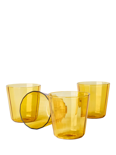 John Lewis The Conran Shop Fade Glass Tumbler Set of 4 260ml Amber- Buy online at McGrocer