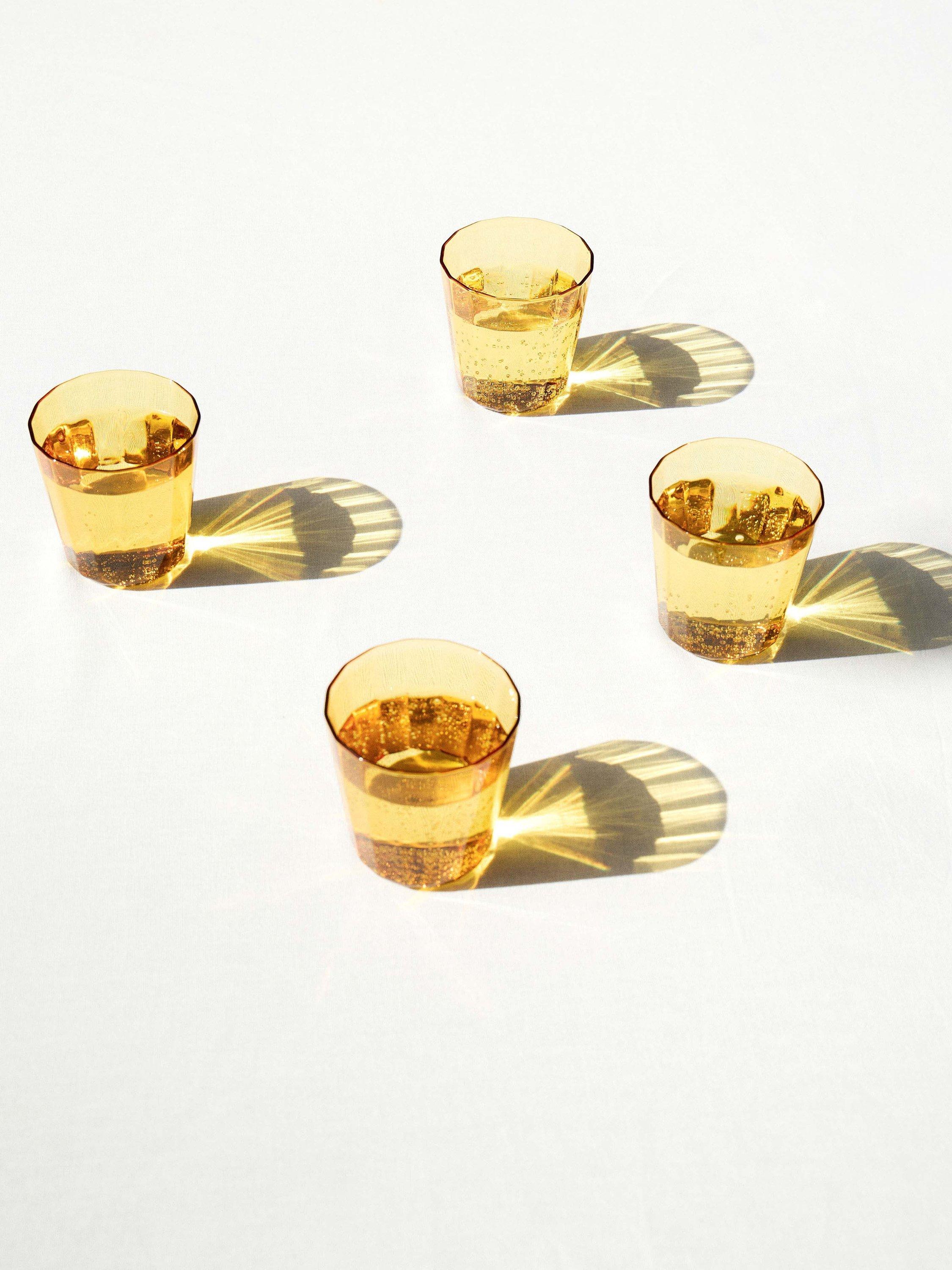 Conran Shop Fade amber glass tumbler set of 4 - British product