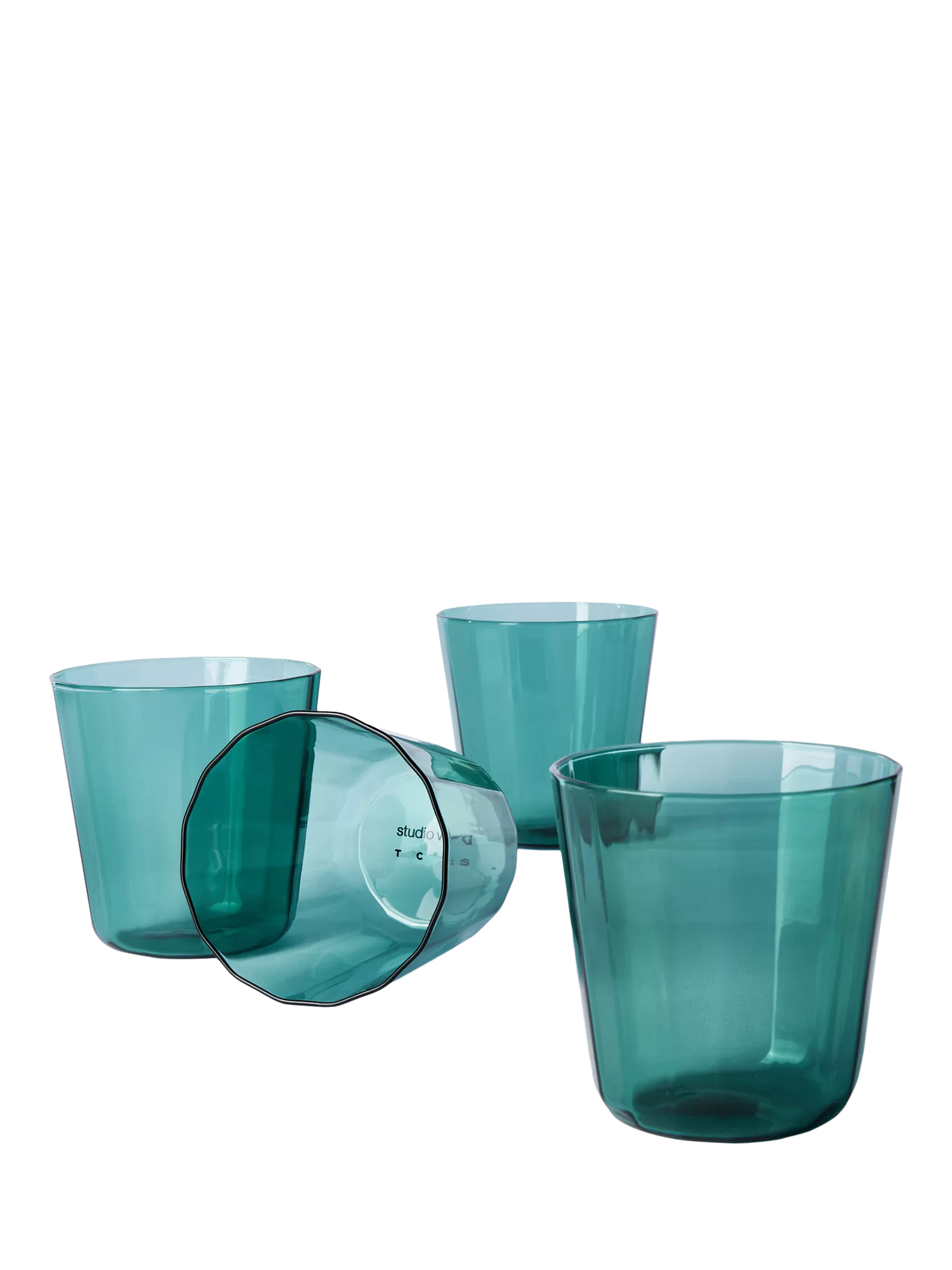 The Conran Shop Fade tumblers set of 4 Petrol 260ml (British brand)