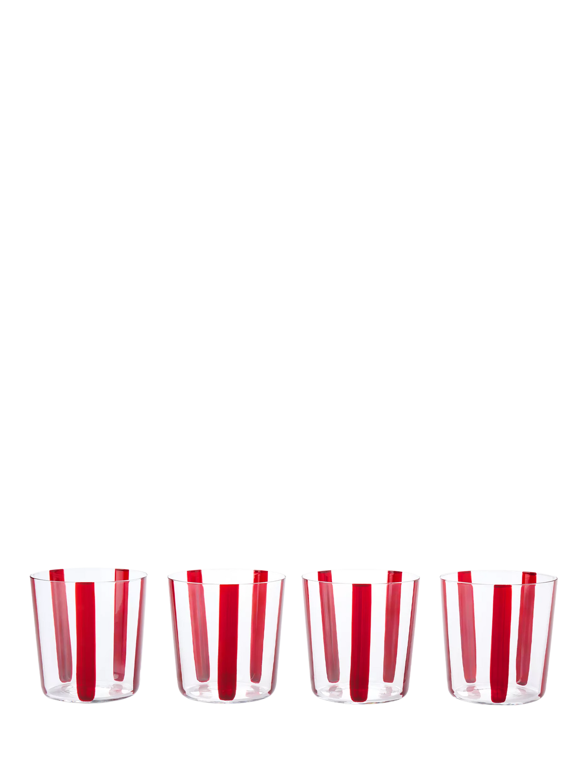 Conran Shop Nova Stripe crystal glass tumbler set 360ml, UK version