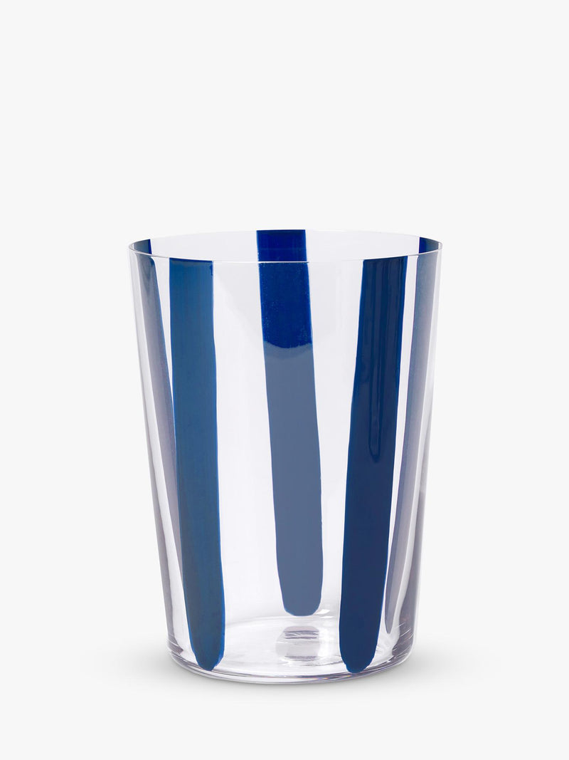 The Conran Shop Nova Stripe crystal glass tumbler set 500ml, imported from the UK