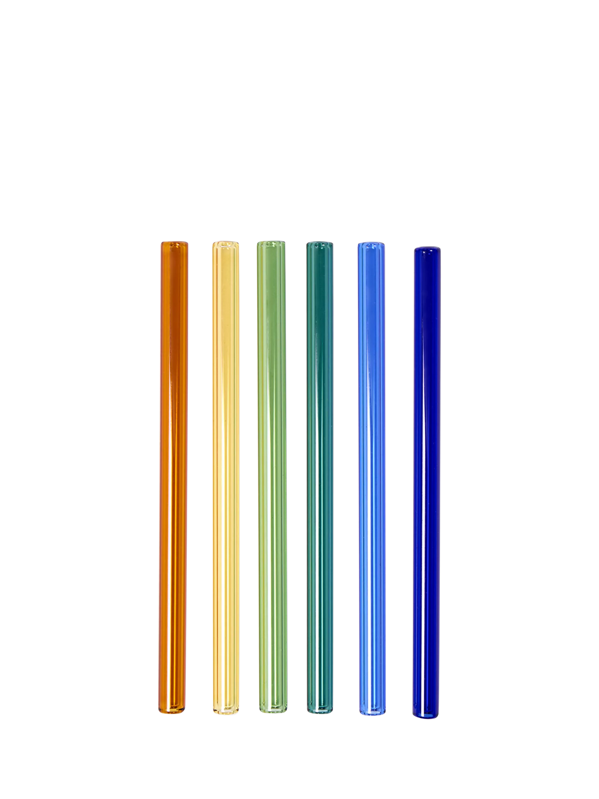 The Conran Shop Santorini reusable glass cocktail straws set of 6 - British product