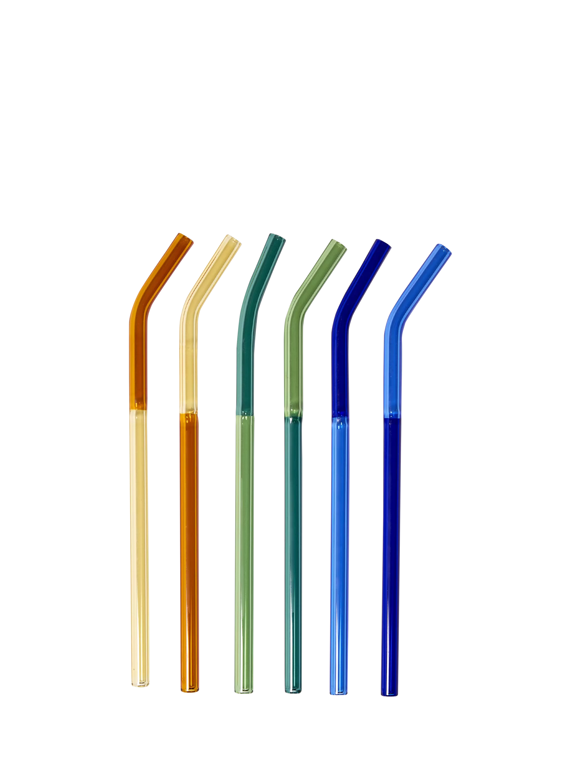The Conran Shop cocktail straws set of 6 multi coloured (British brand)