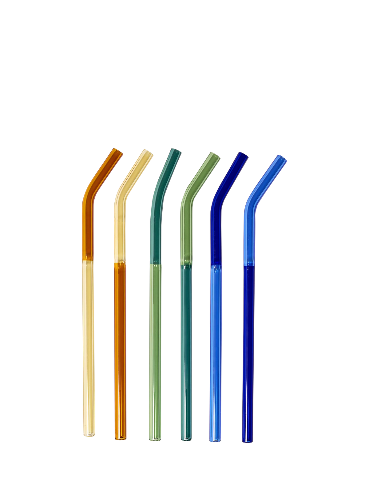 The Conran Shop cocktail straws set of 6 multi coloured (British brand)