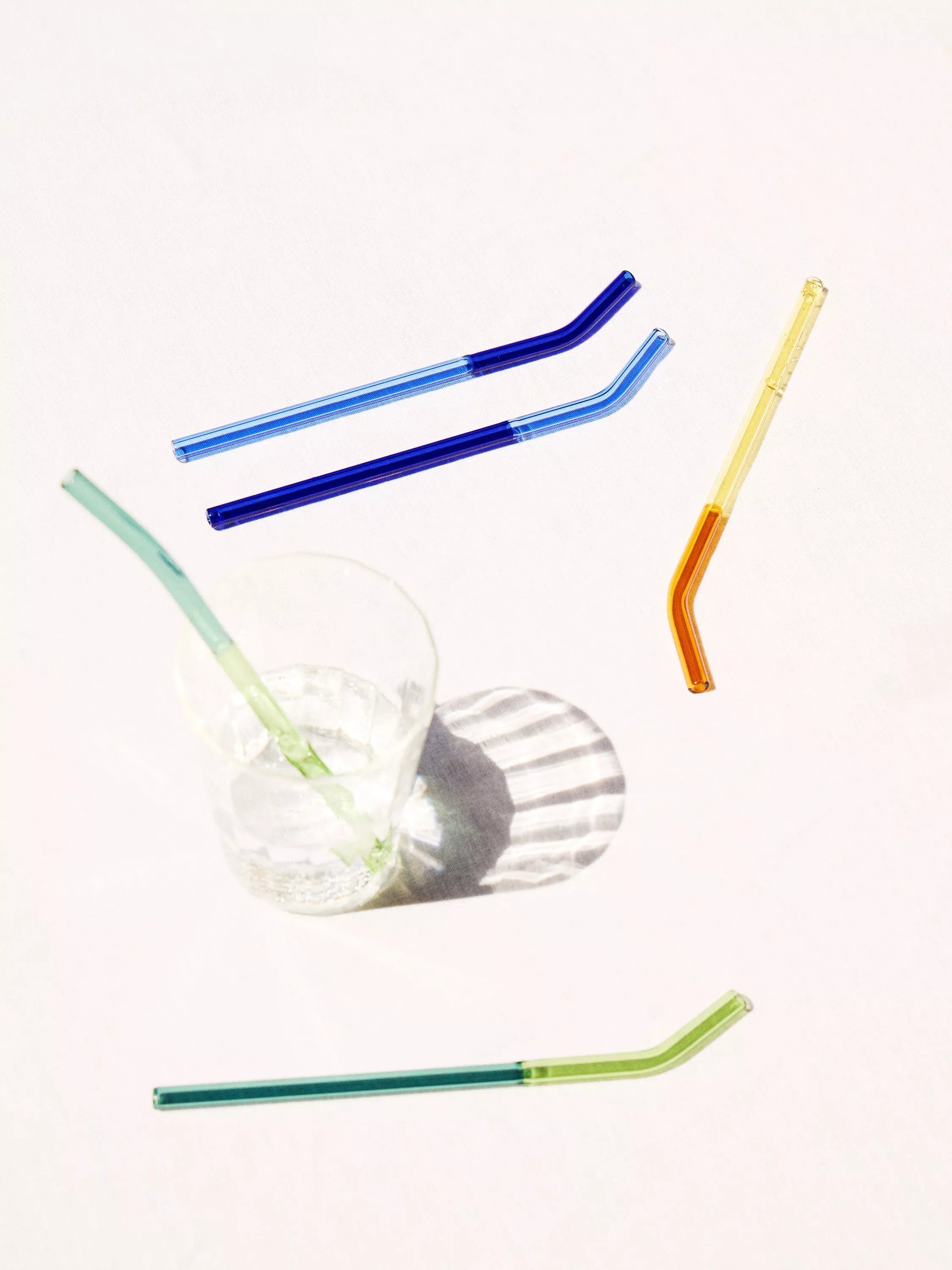 The Conran Shop cocktail straws set of 6 multi coloured (British brand)