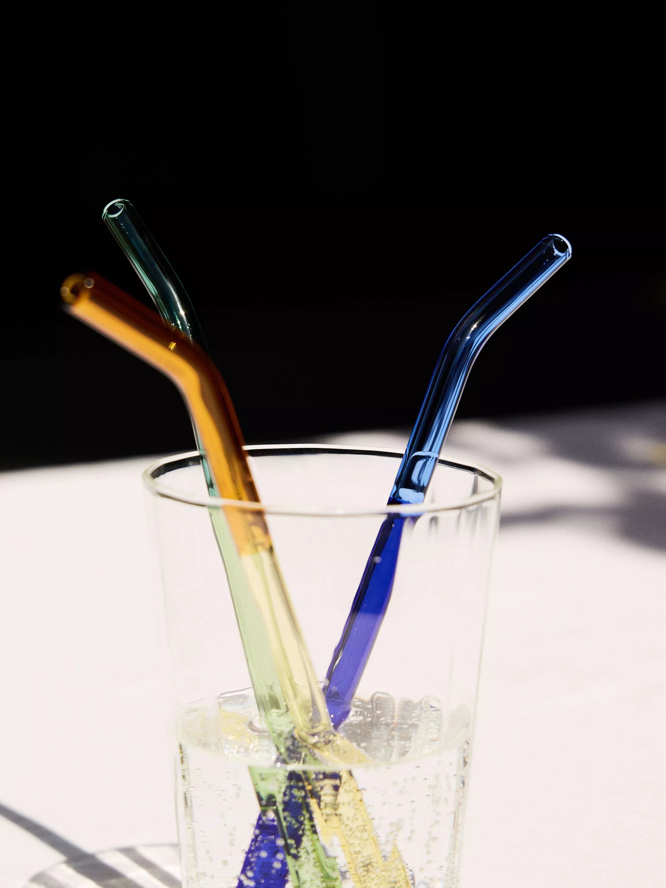 The Conran Shop cocktail straws set of 6 multi coloured (British brand)