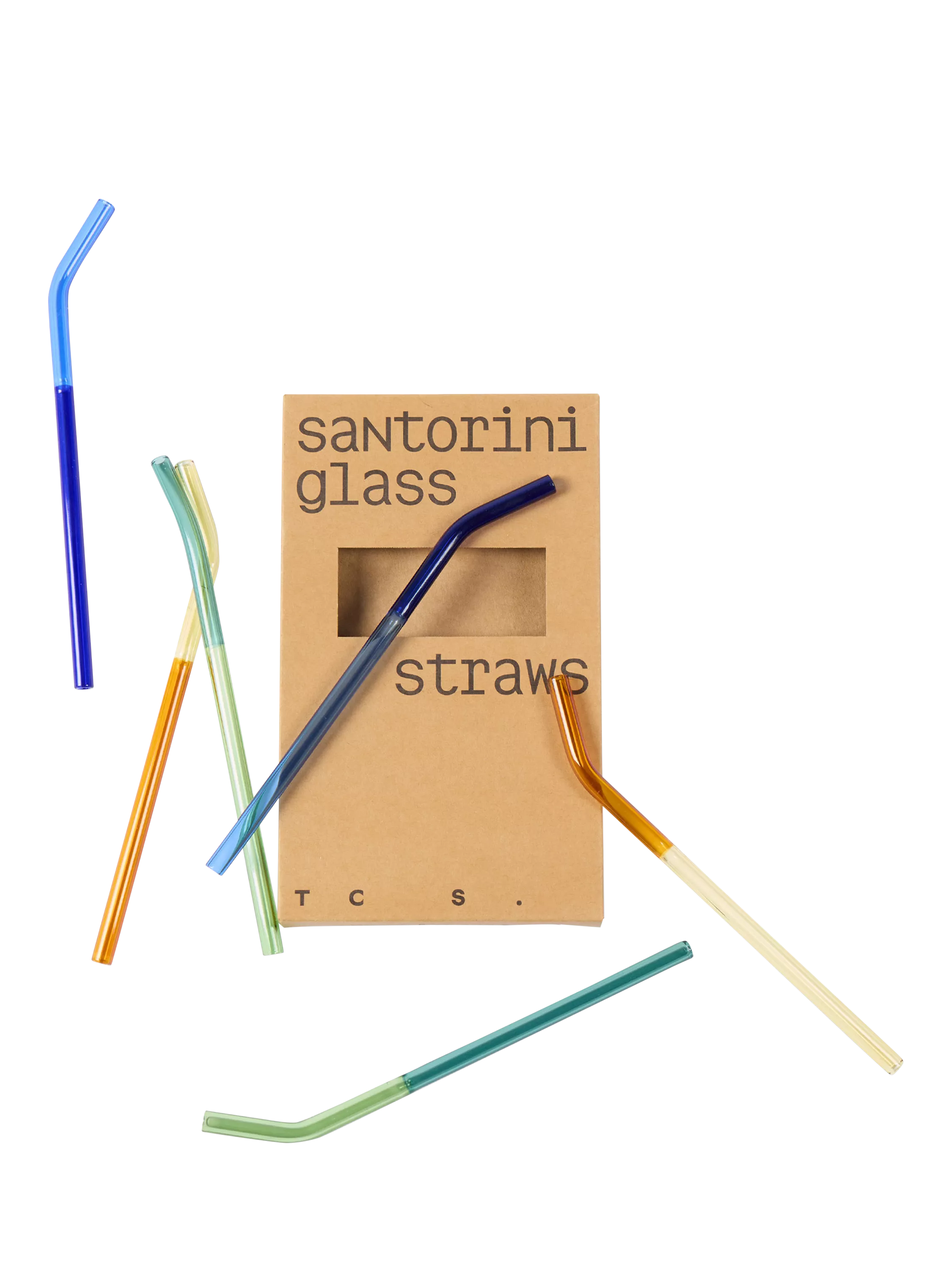 The Conran Shop cocktail straws set of 6 multi coloured (British brand)