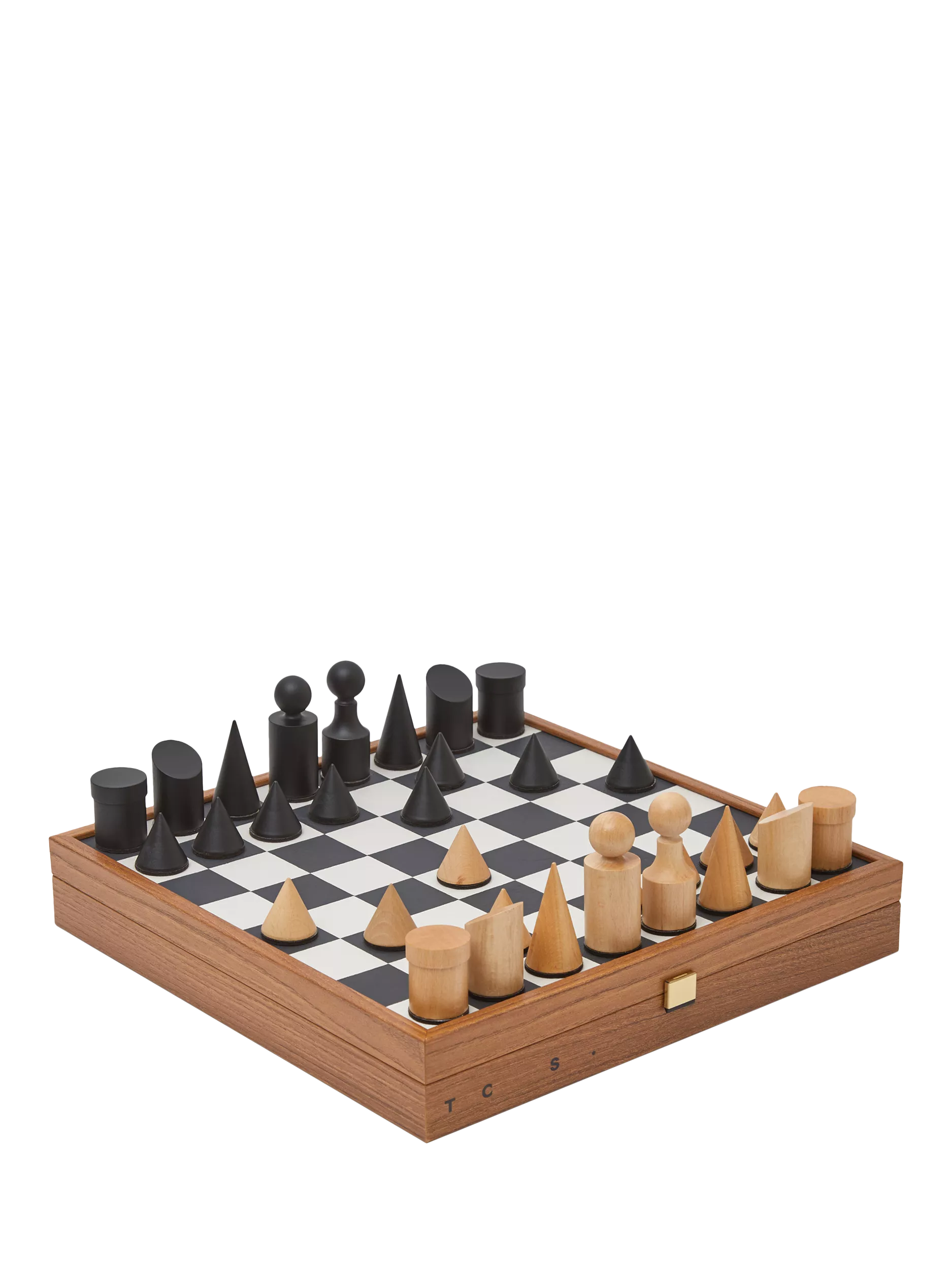 Conran Shop Milos wooden chess set black white - British product
