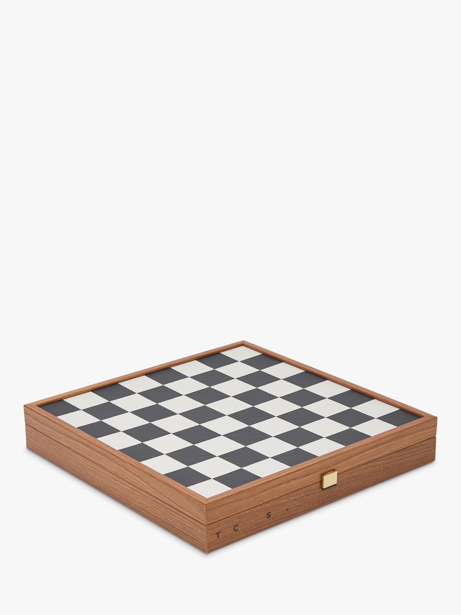 Conran Shop Milos wooden chess set black white - British product