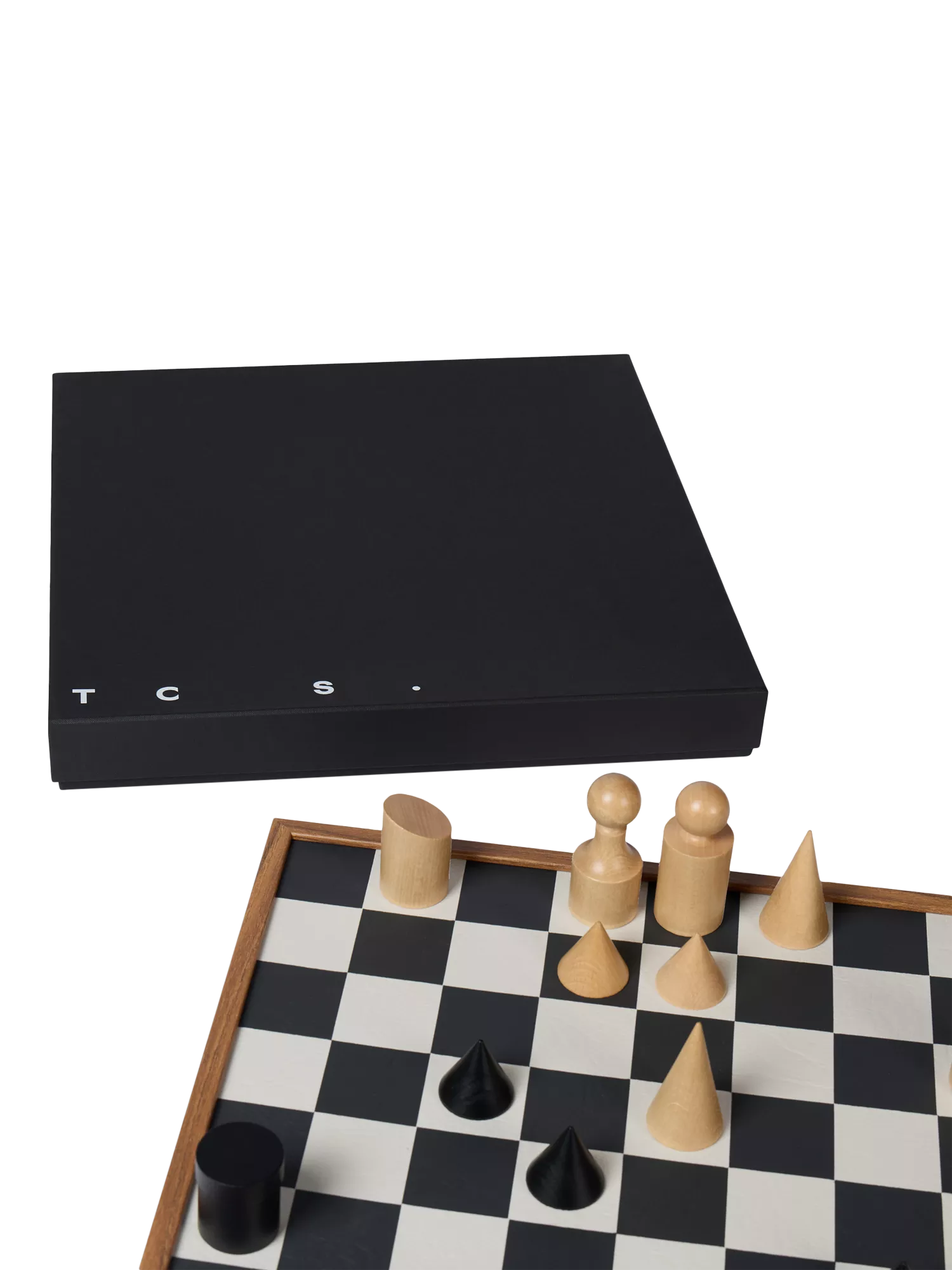 Conran Shop Milos wooden chess set black white - British product