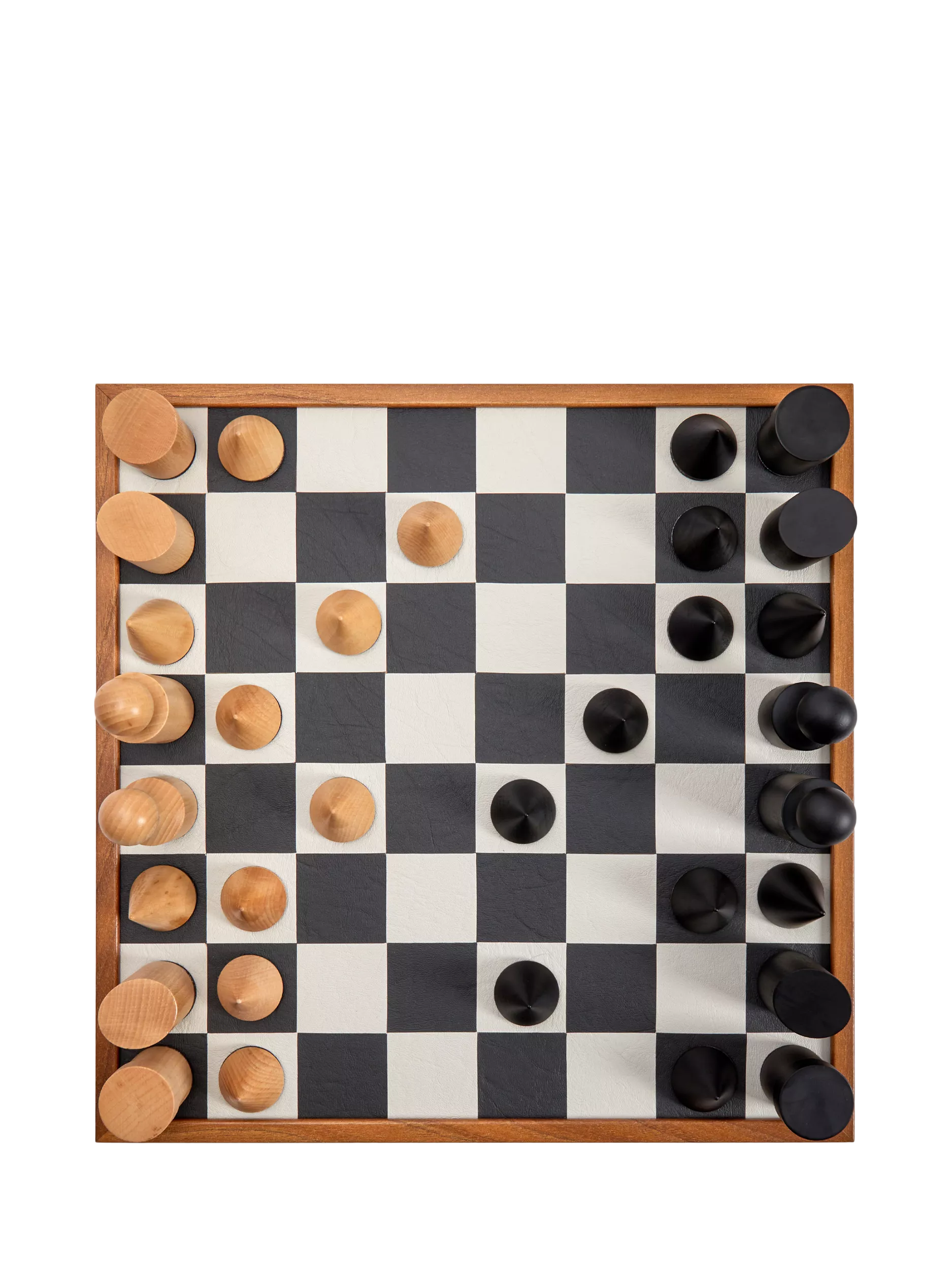 Conran Shop Milos wooden chess set black white - British product
