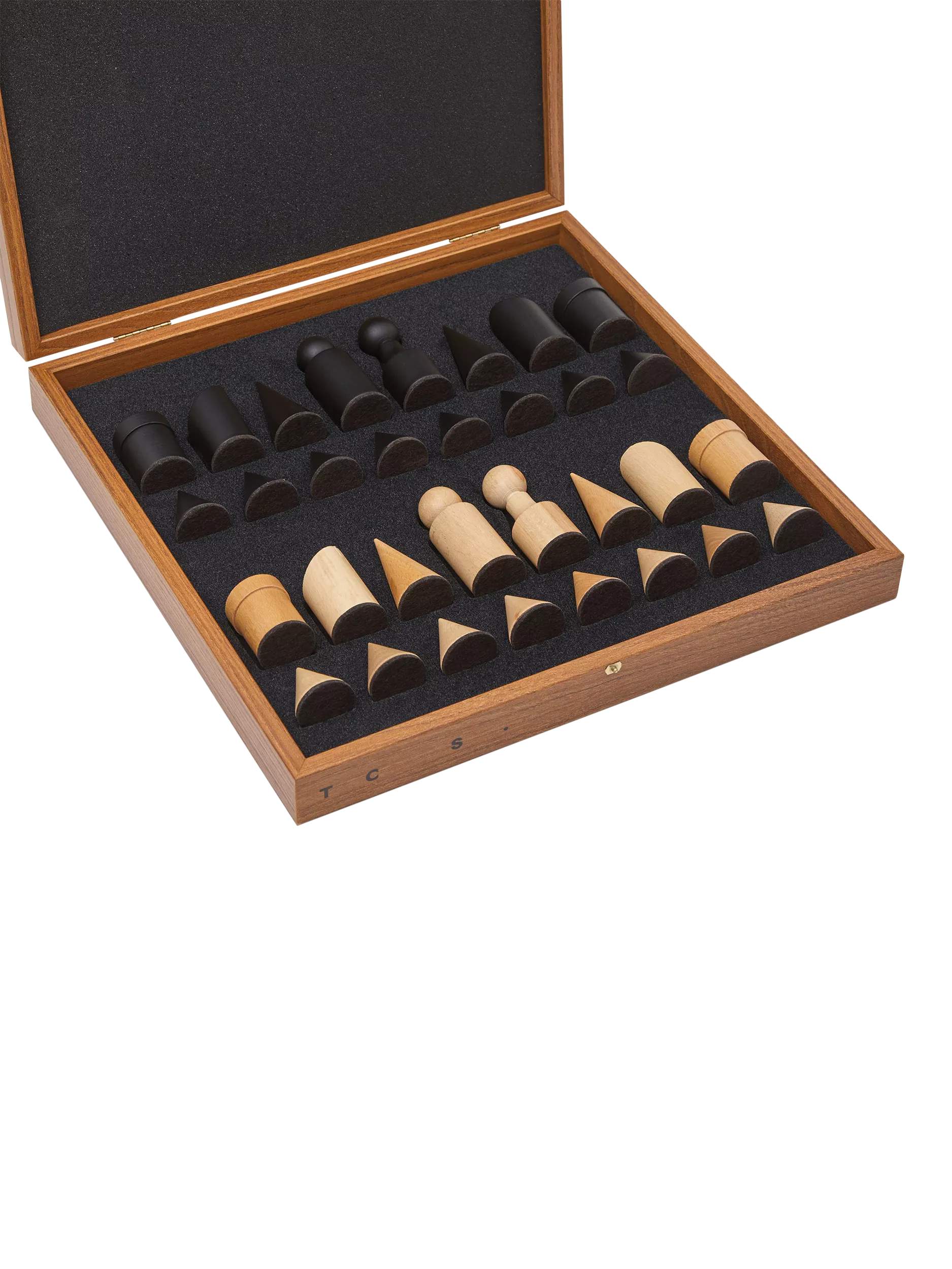 Conran Shop Milos wooden chess set black white - British product