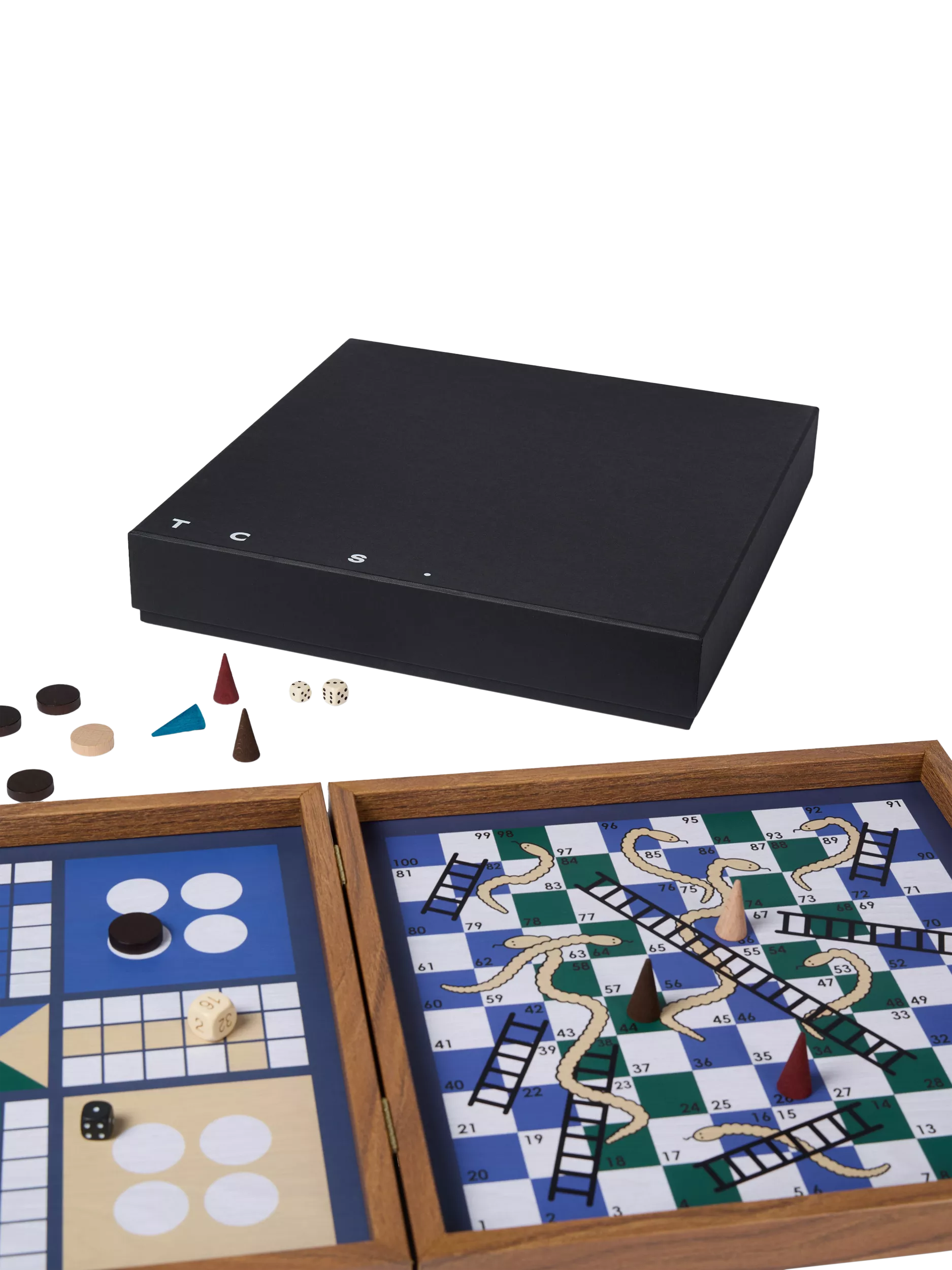 The Conran Shop Milos wooden combo board game set - British product