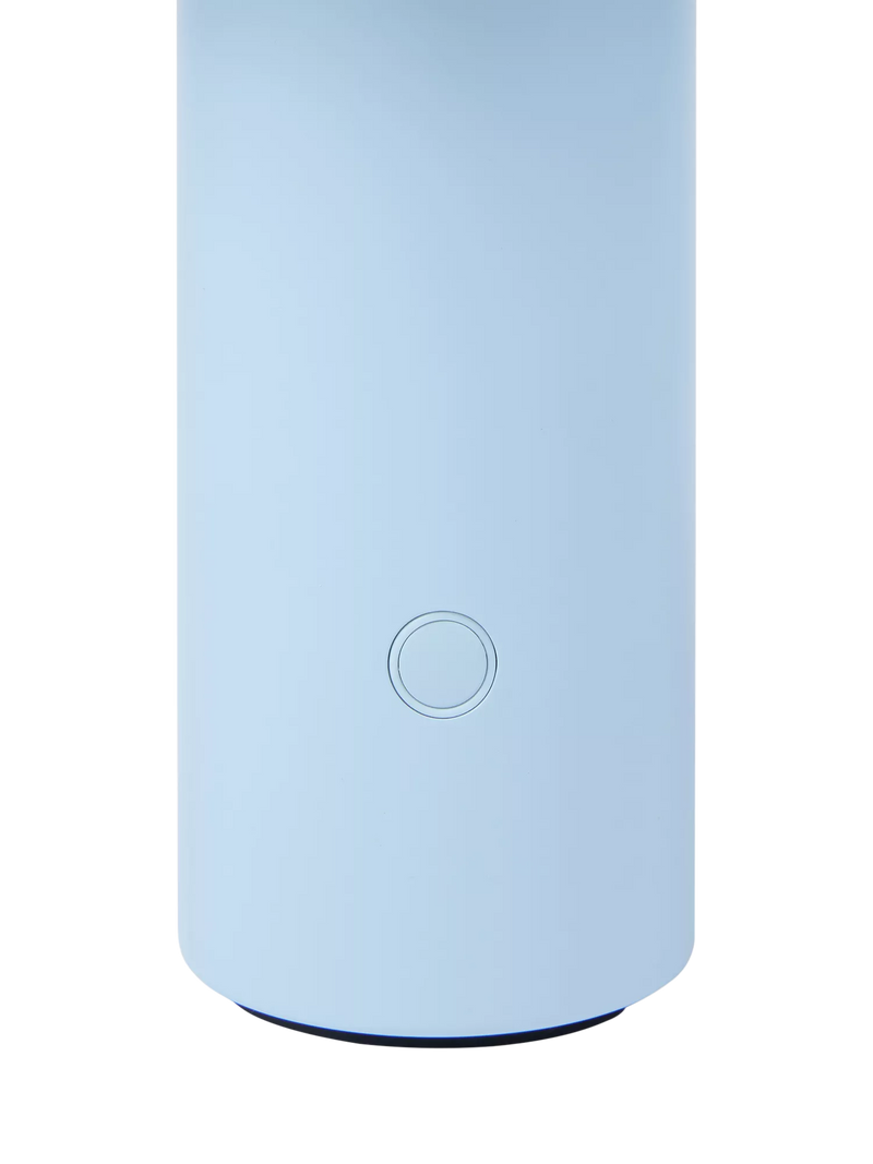 The Conran Shop Torus rechargeable portable table lamp powder blue, imported from the UK