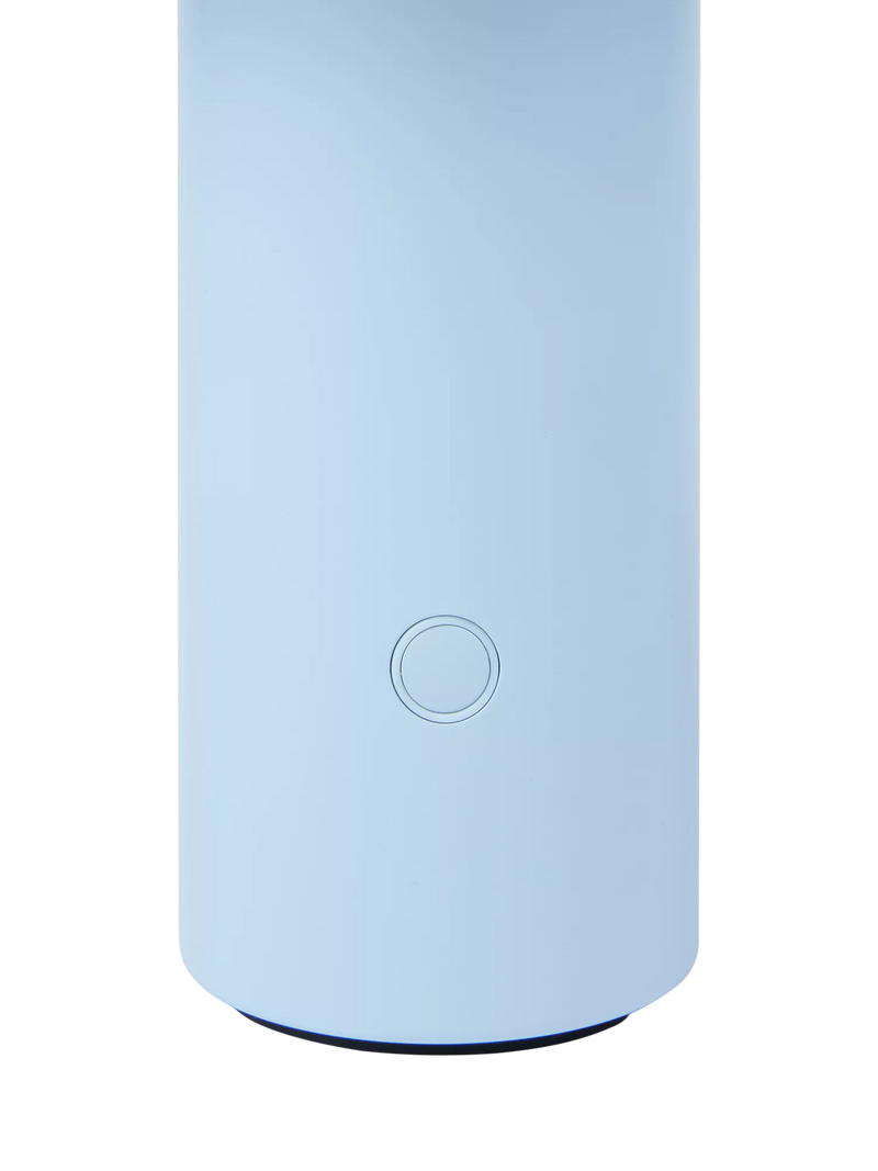 The Conran Shop Torus rechargeable portable table lamp powder blue, imported from the UK