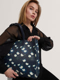 Ted Baker printed tote bag navy, UK version