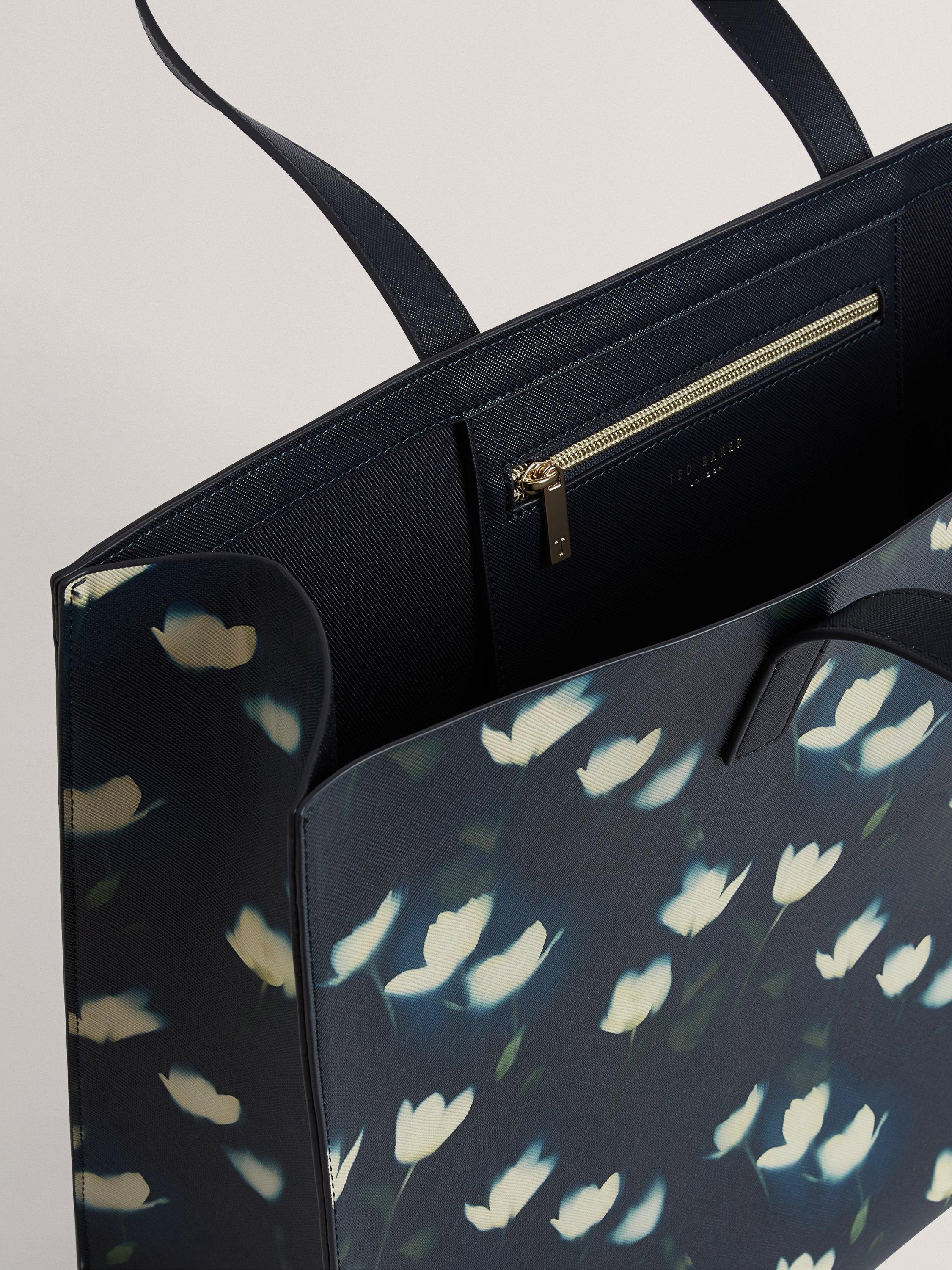 Ted Baker printed tote bag navy, UK version