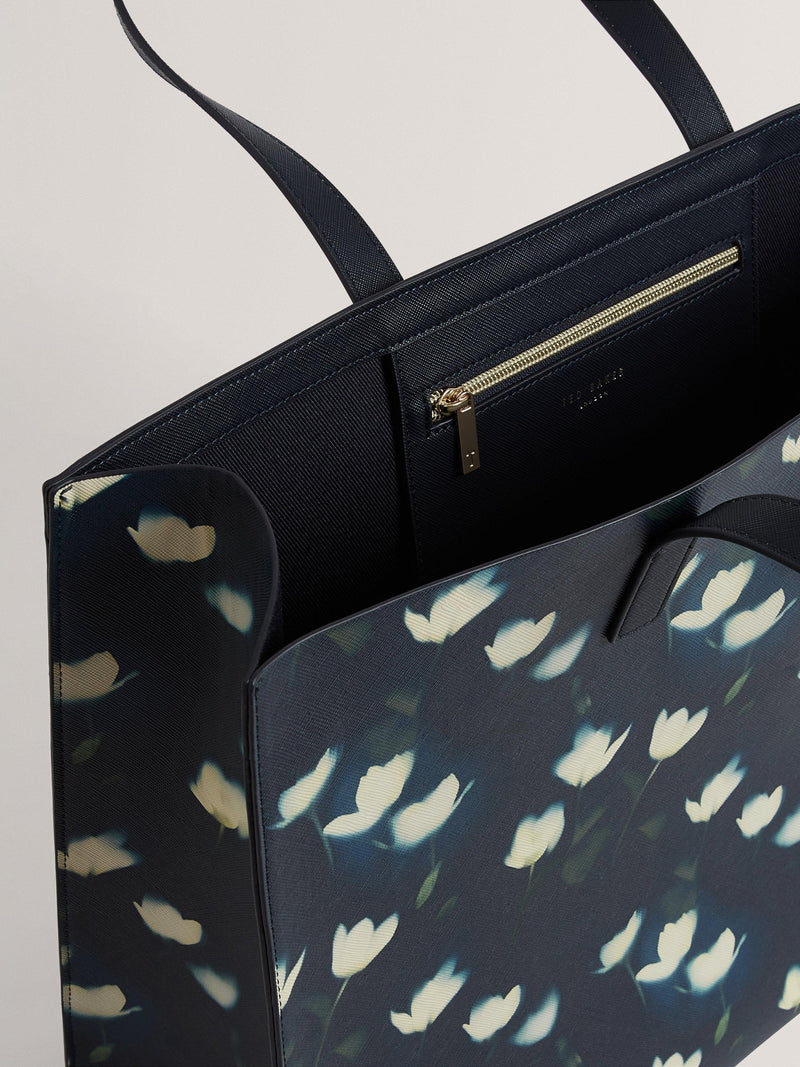 Ted Baker printed tote bag navy, UK version