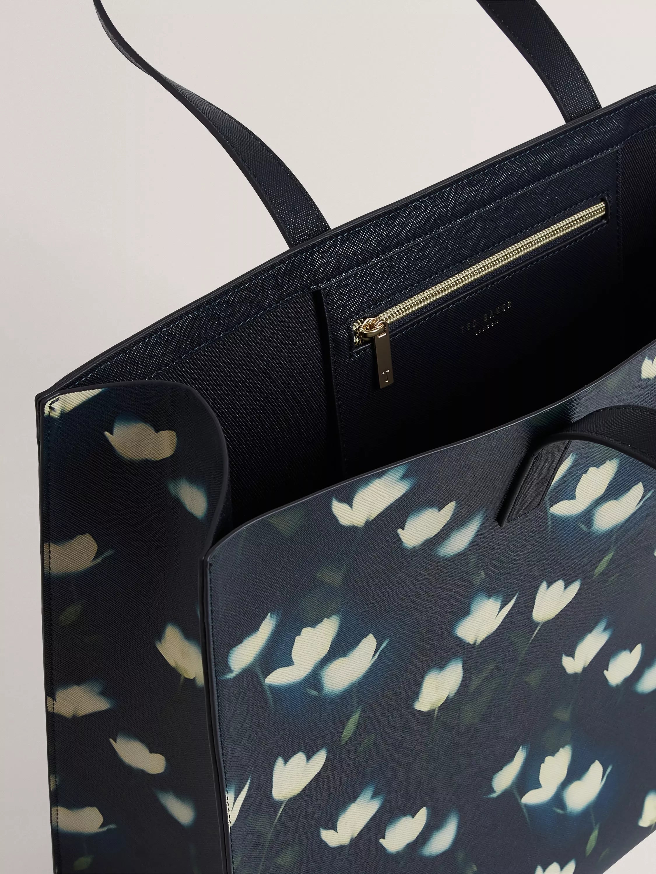 Ted Baker printed tote bag navy, UK version