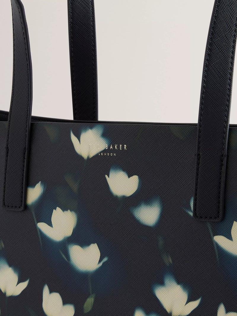 Ted Baker printed tote bag navy, UK version