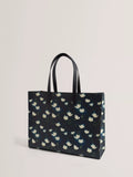 Ted Baker printed tote bag navy, UK version