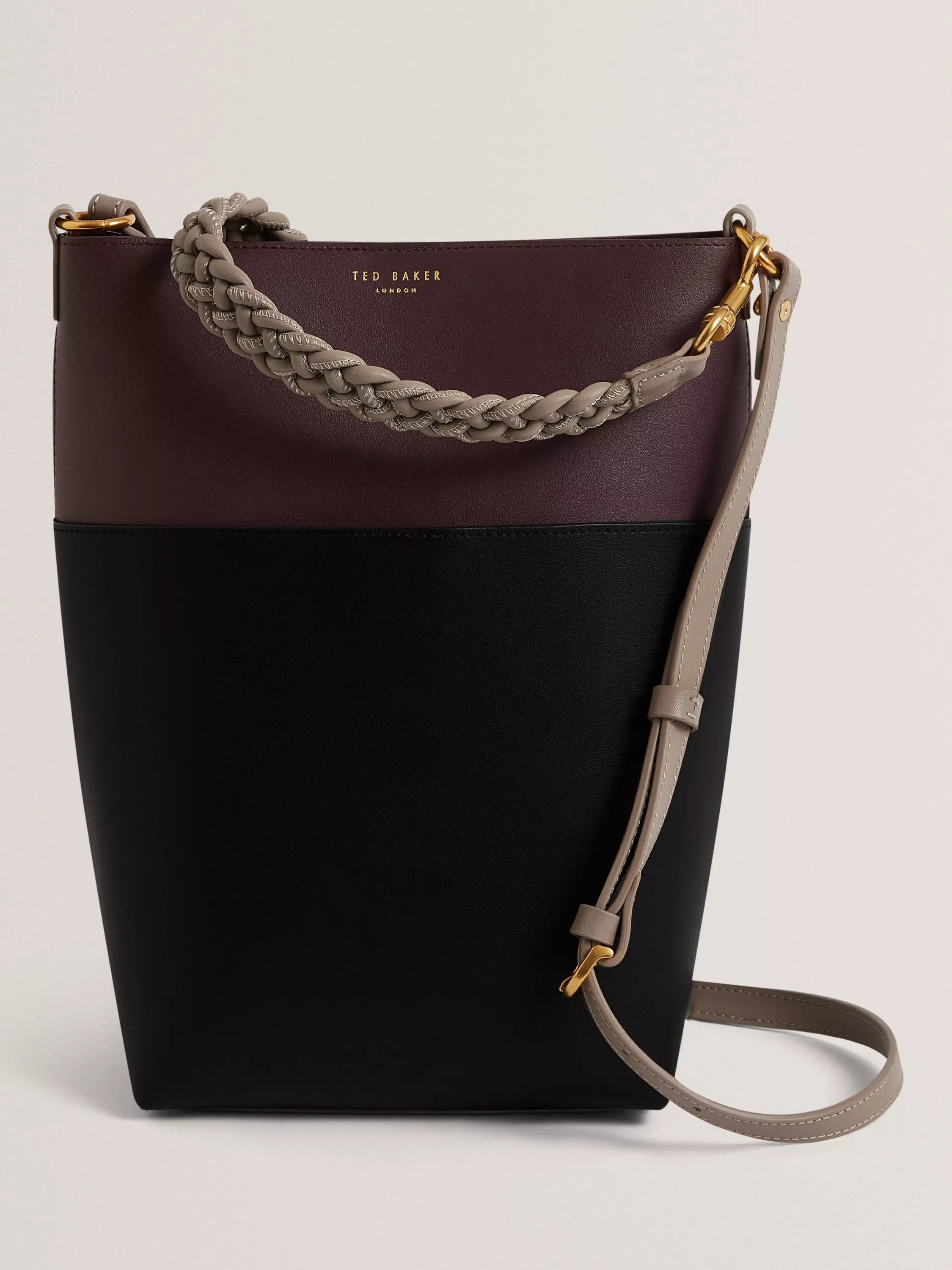 Ted Baker Wilna tote bag wine leather, UK version