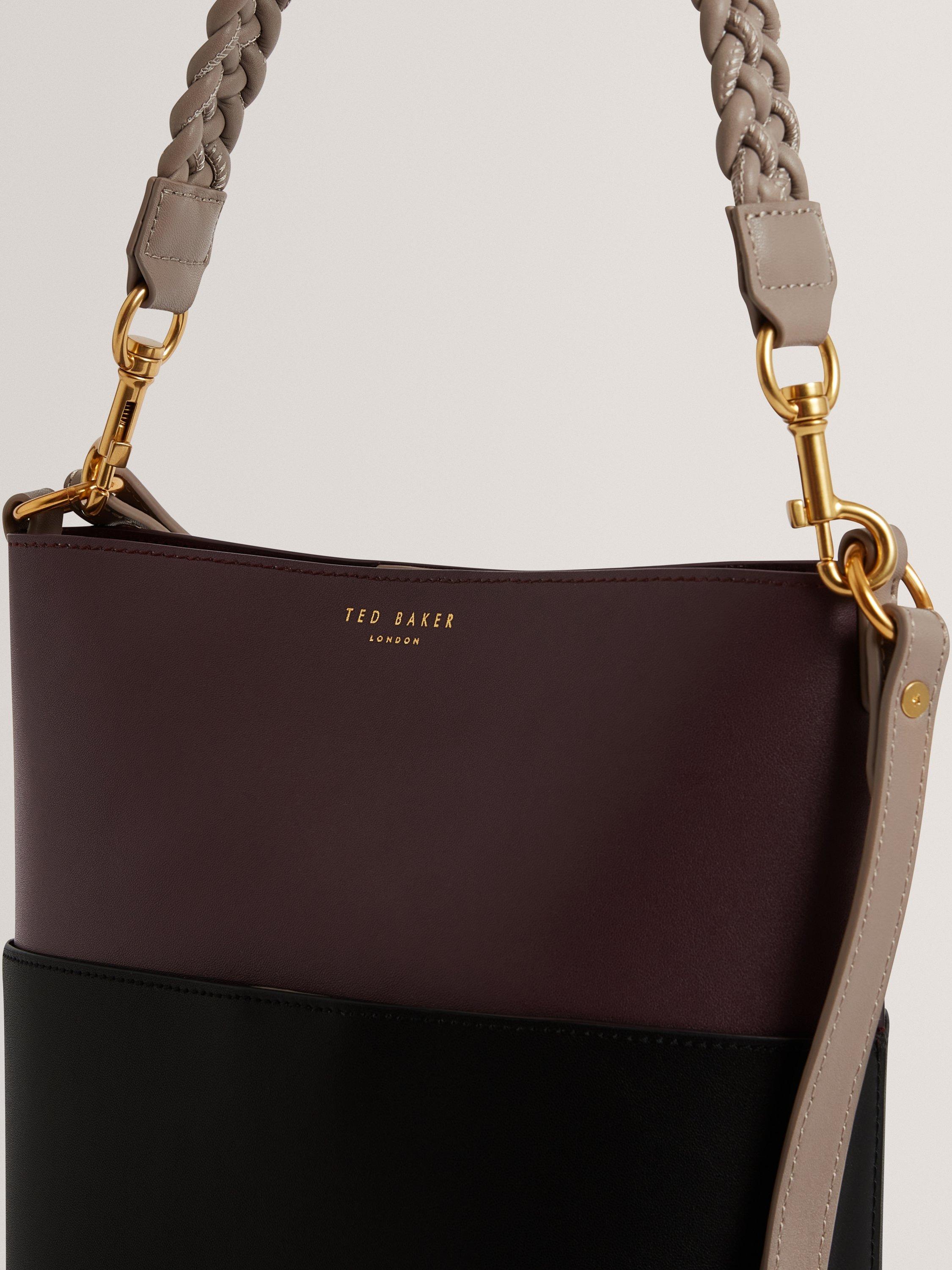 Ted Baker Wilna tote bag wine leather, UK version