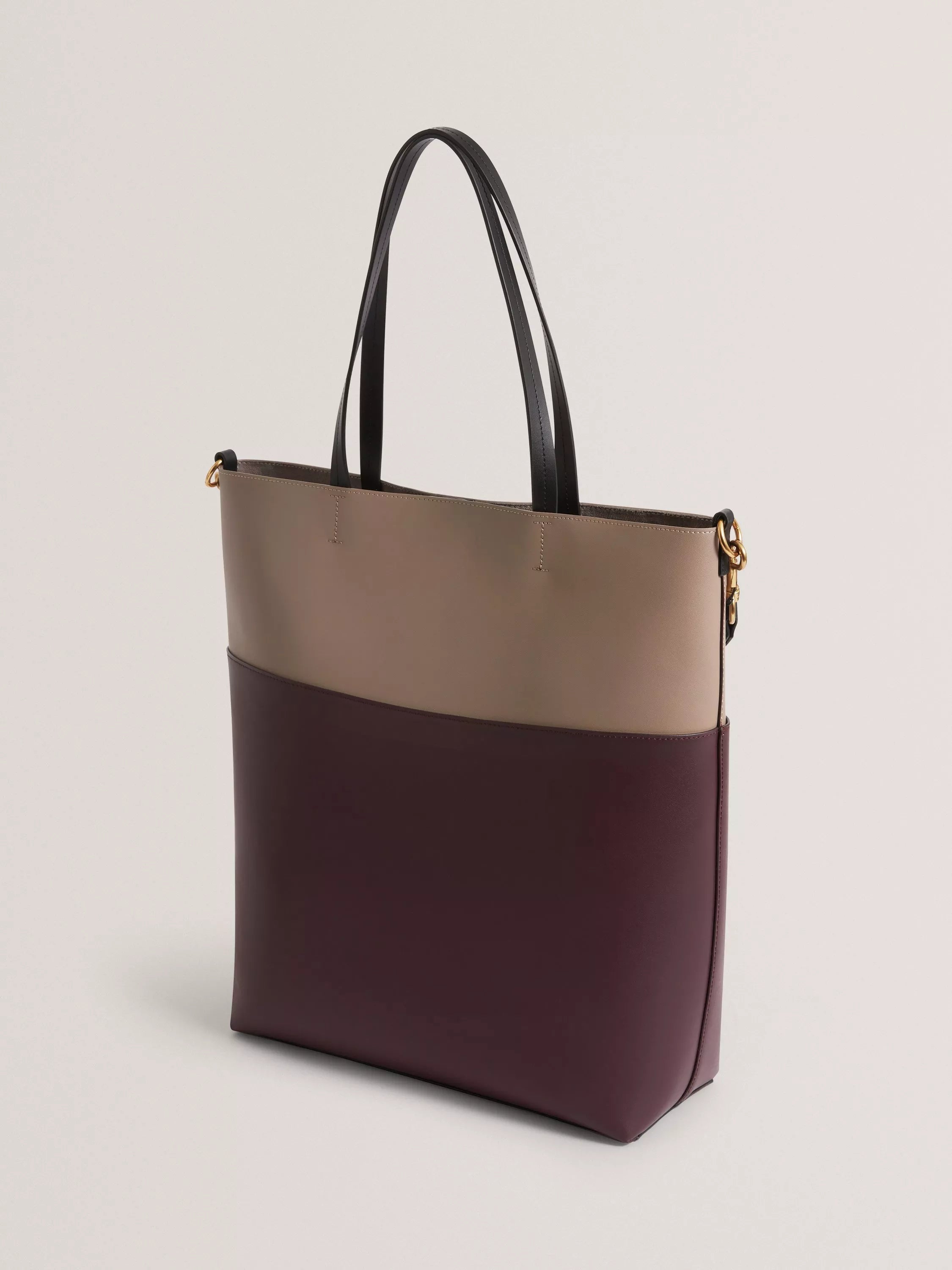 Ted Baker Wynslow wine leather tote bag, UK version