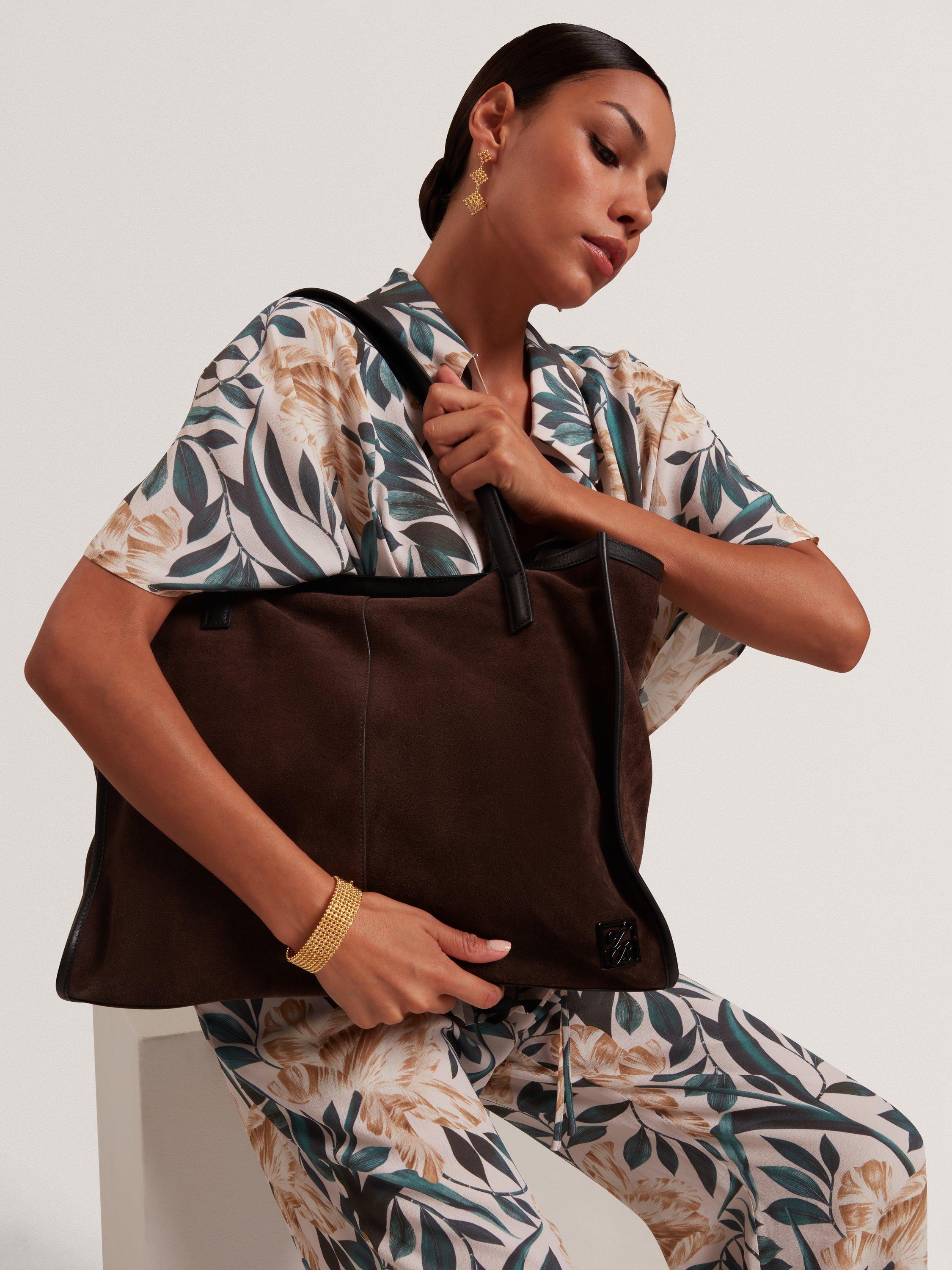 Ted Baker Annieyy brown leather tote bag, UK version