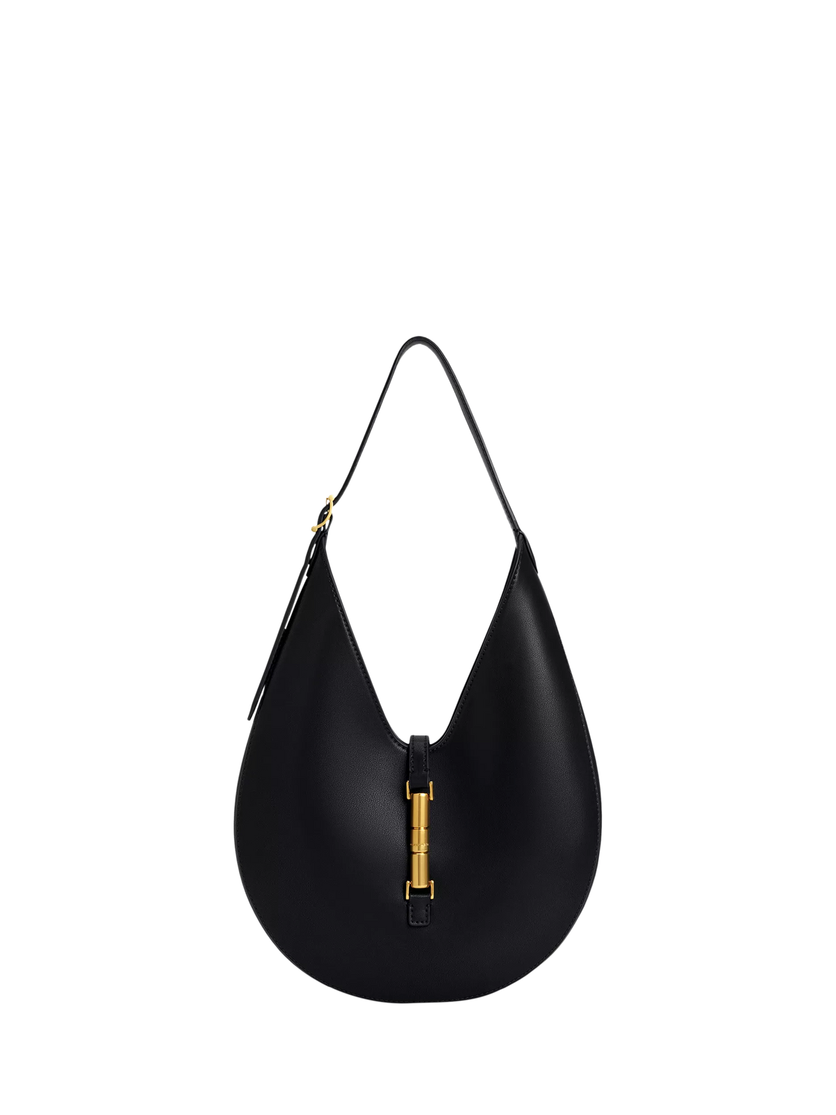 CHARLES & KEITH Cesia Hobo Bag in black, imported from the UK
